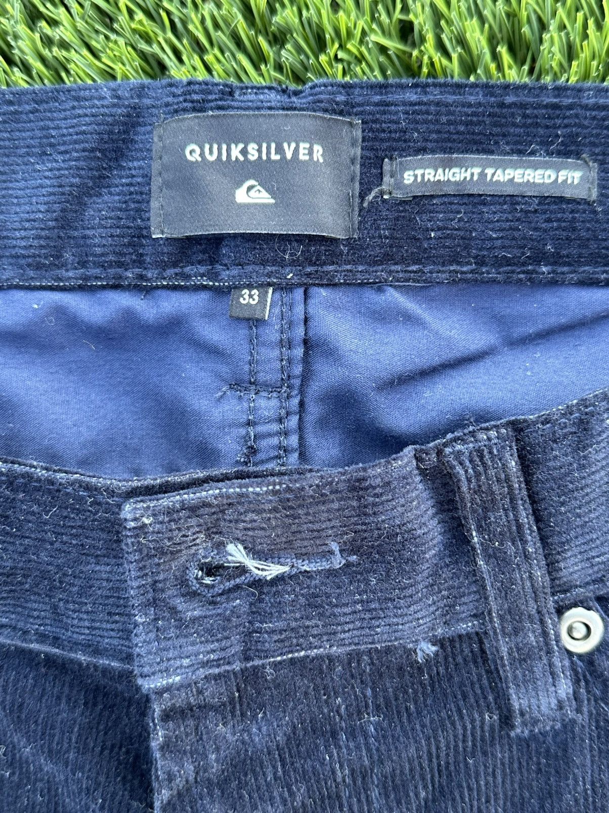 Quiksilver Blue Corduroy quiksilver pants Size US 33 - 2 Thumbnail