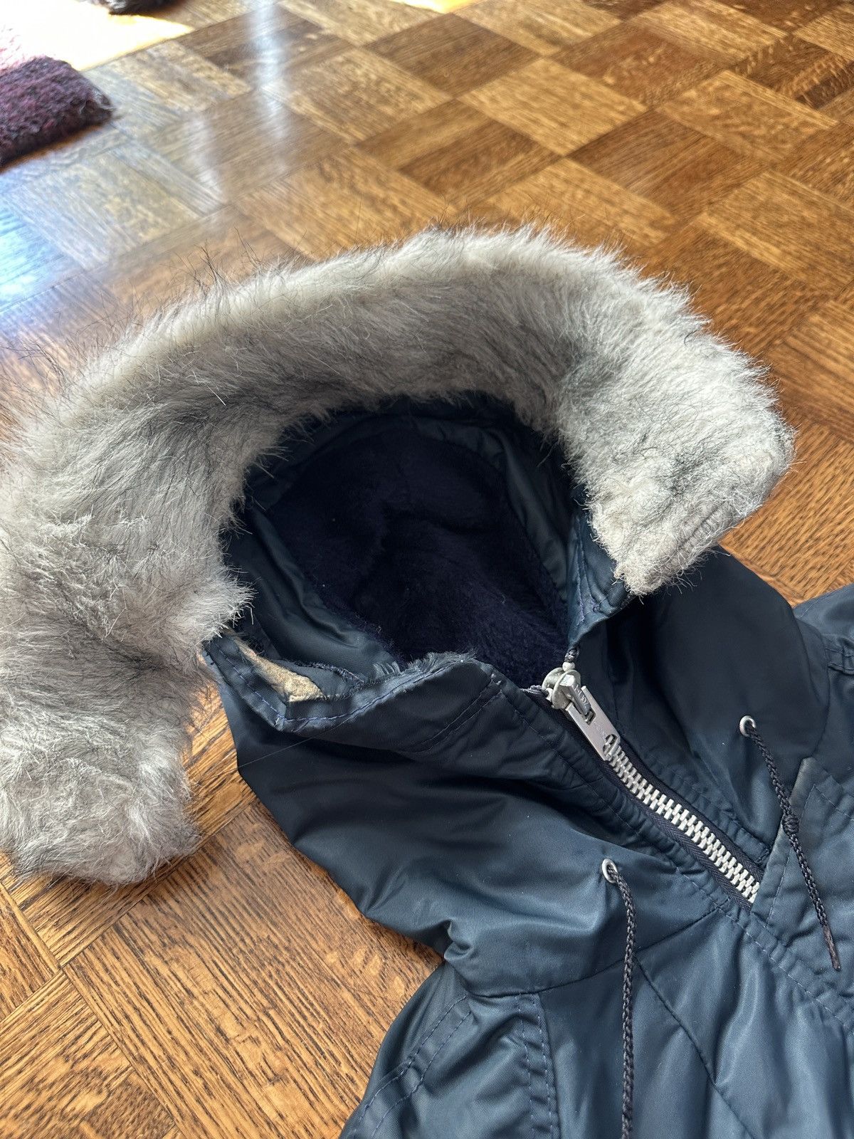 Japanese Brand Vintage 70s Sears JR Bazaar Faux Fur Parka Coat Size M / US 6-8 / IT 42-44 - 7 Thumbnail