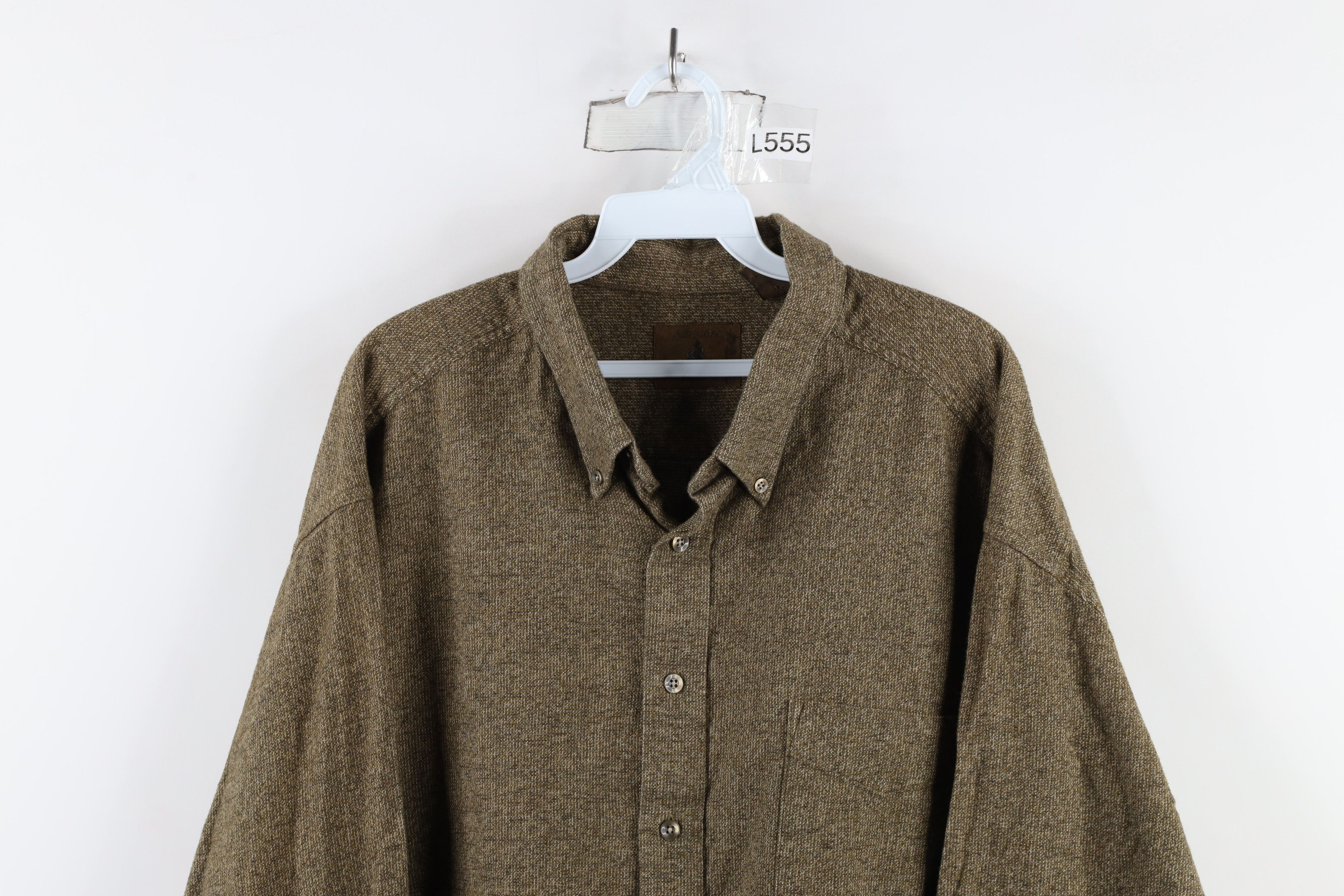 Vintage Vintage 90s Streetwear Collared Button Down Shirt Brown Size US XXL / EU 58 / 5 - 2 Thumbnail