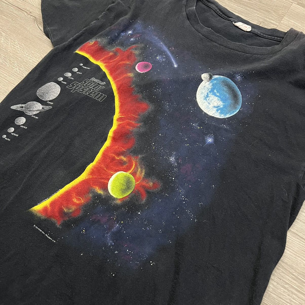 Vintage Vintage Peter Kull Solar System Planets Tee Size US XL / EU 56 / 4 - 14 Thumbnail