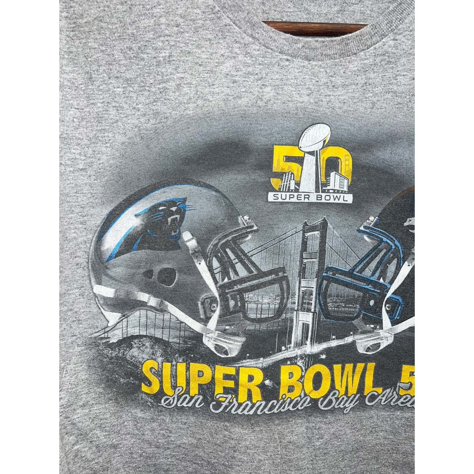 Delta Denver Broncos Superbowl Shirt Super Bowl 50 Panthers Tee M Size US M / EU 48-50 / 2 - 2 Thumbnail