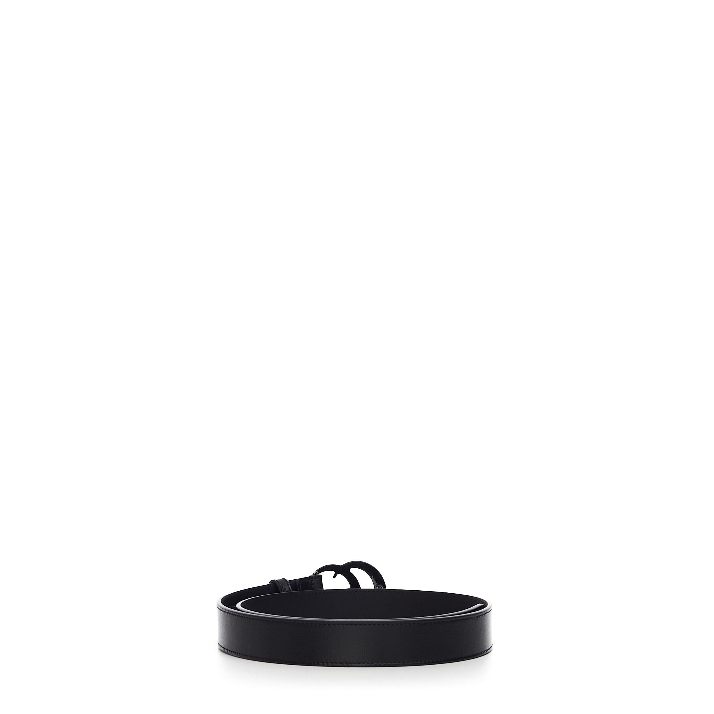 Gucci Black Leather Belt With Black GG Marmont Buckle Size 100 Size ONE SIZE - 5 Thumbnail