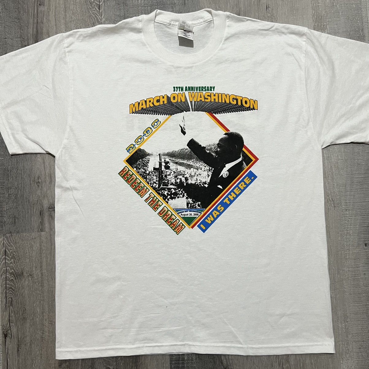 Fruit Of The Loom × Vintage VTG Martin Luther King March On Washington 2000 MLK T Shirt Size US XL / EU 56 / 4 - 1 Thumbnail