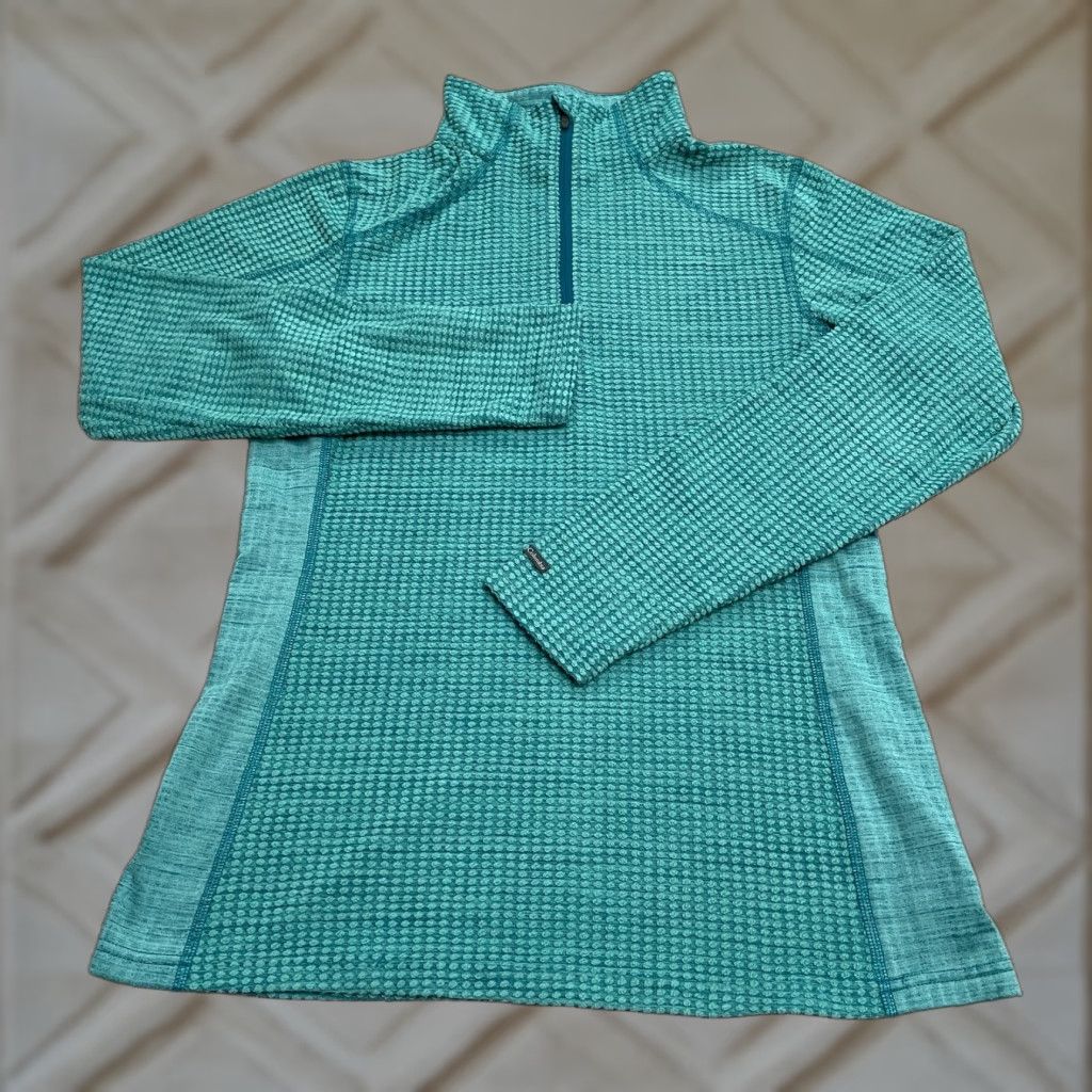 Vintage Columbia Crestone Ridge Jacket Womens M Green 1/4 Zip Outdoor Hiking Activewear Casual Size M / US 6-8 / IT 42-44 - 1 Thumbnail