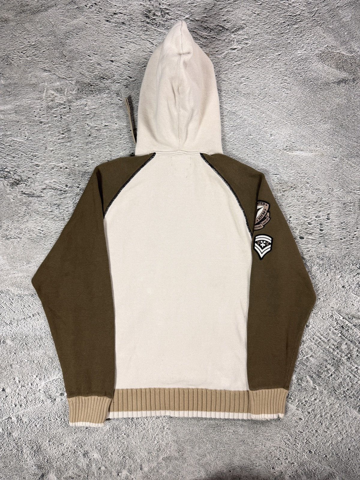 Ecko Unltd. Ecko Unltd vintage zip hooded sweater beige brown big logo Size US L / EU 52-54 / 3 - 8 Thumbnail