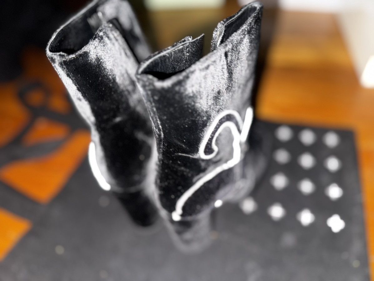Valentino Valentino Garavani Velvet Panther Ankle Boots EU 38 Size US 8.5 / IT 38.5 - 5 Thumbnail