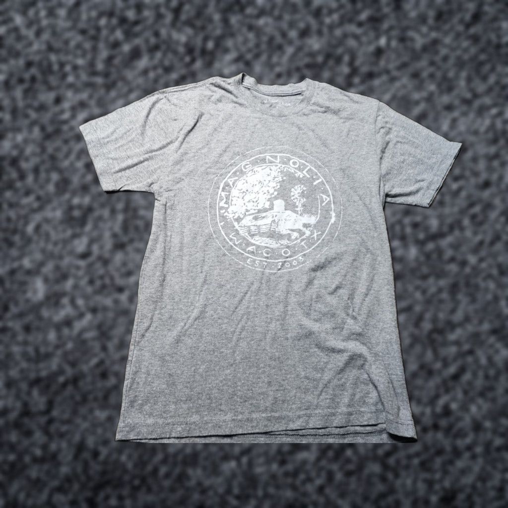 Vintage Magnolia Waco TX Silos T Shirt Adult Small Gray Cotton Blend Unisex Size S / US 4 / IT 40 - 1 Thumbnail