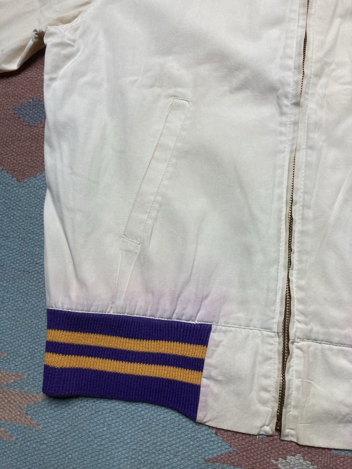 Vintage 1950s cotton bomber jacket kappa sigma fraternity champion L Size US L / EU 52-54 / 3 - 3 Thumbnail