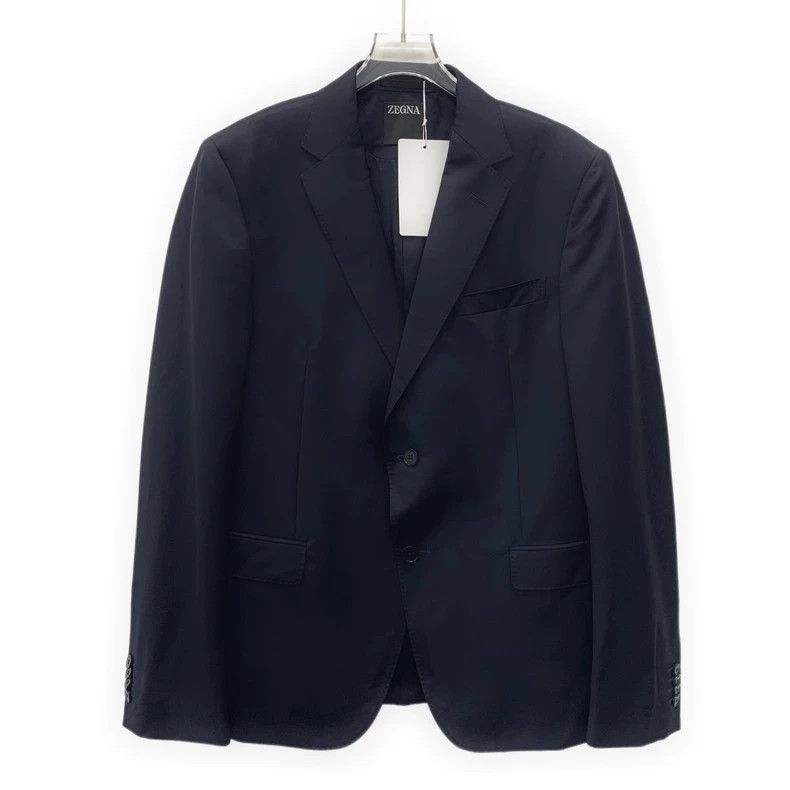 Ermenegildo Zegna Zegna Black Wool Collar Button Coat-yf Size US L / EU 52-54 / 3 - 1 Thumbnail