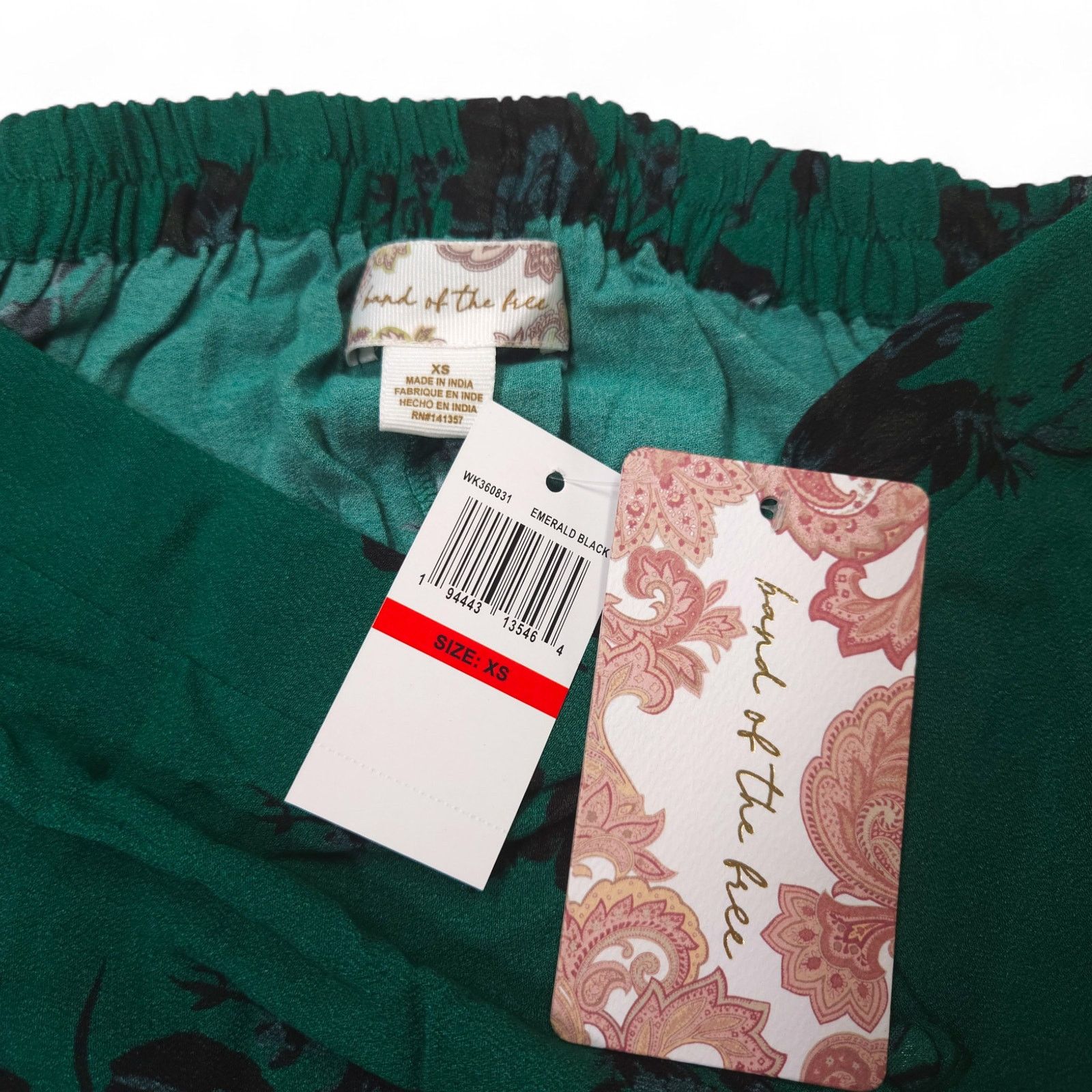 Other NWT Band of the Free Etta Floral Midi Skirt XS 2 Green Size 25" / US 0 / IT 36 - 7 Thumbnail