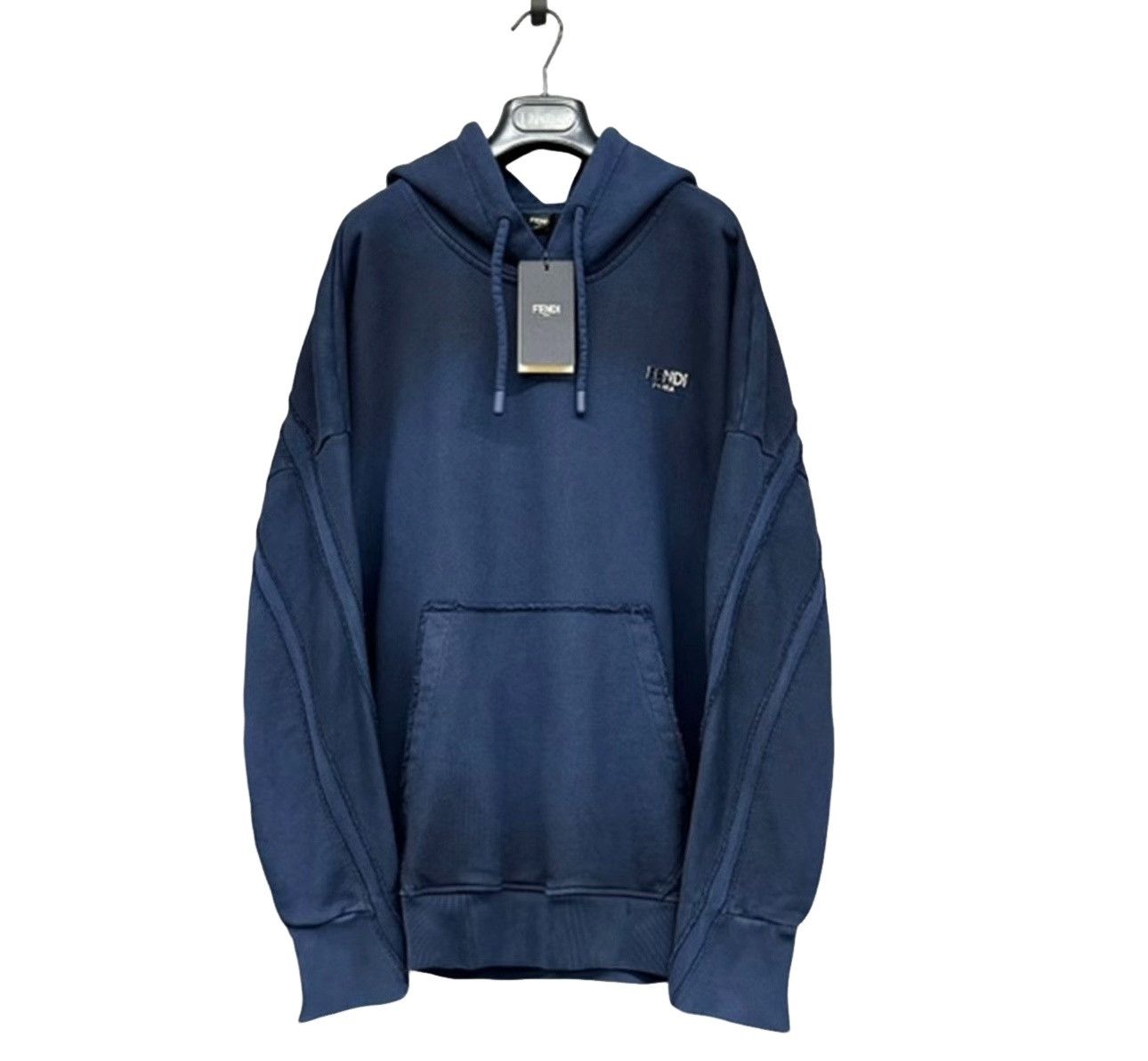Fendi Fendi Metal Logo Washed Hoodie M Size US M / EU 48-50 / 2 - 1 Thumbnail
