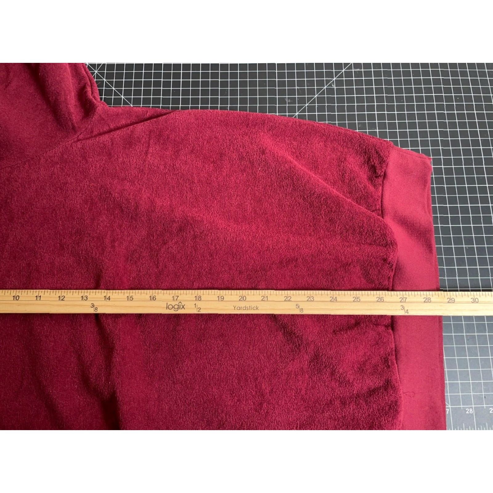 Vintage VTG Scandia Woods Sweatshirt Crewneck Adult 2XL Dark Red Terry Cloth Solid Retro 90s Mens Size US XXL / EU 58 / 5 - 6 Thumbnail