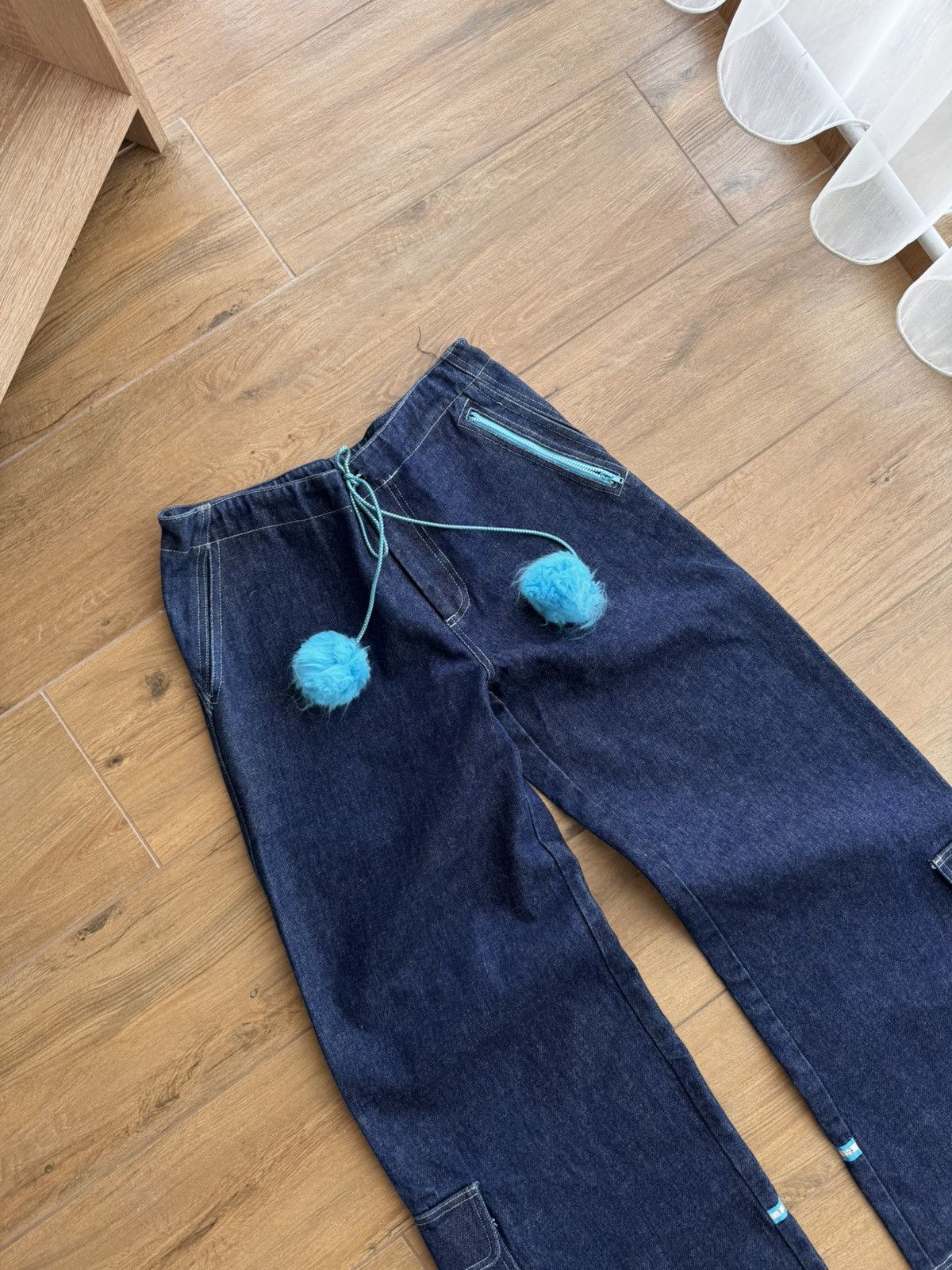 Japanese Brand × Vintage Vintage Auruze for Beau Baker 90s Skate Wide Leg Denim Jeans Size US 30 / EU 46 - 4 Thumbnail