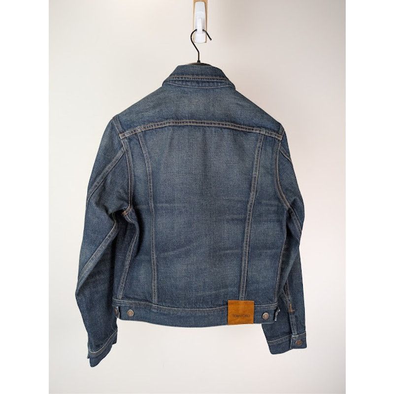 Tom Ford o1rshd1 Iconic Denim Jacket in Strong High / Low Blue Size US M / EU 48-50 / 2 - 9 Thumbnail
