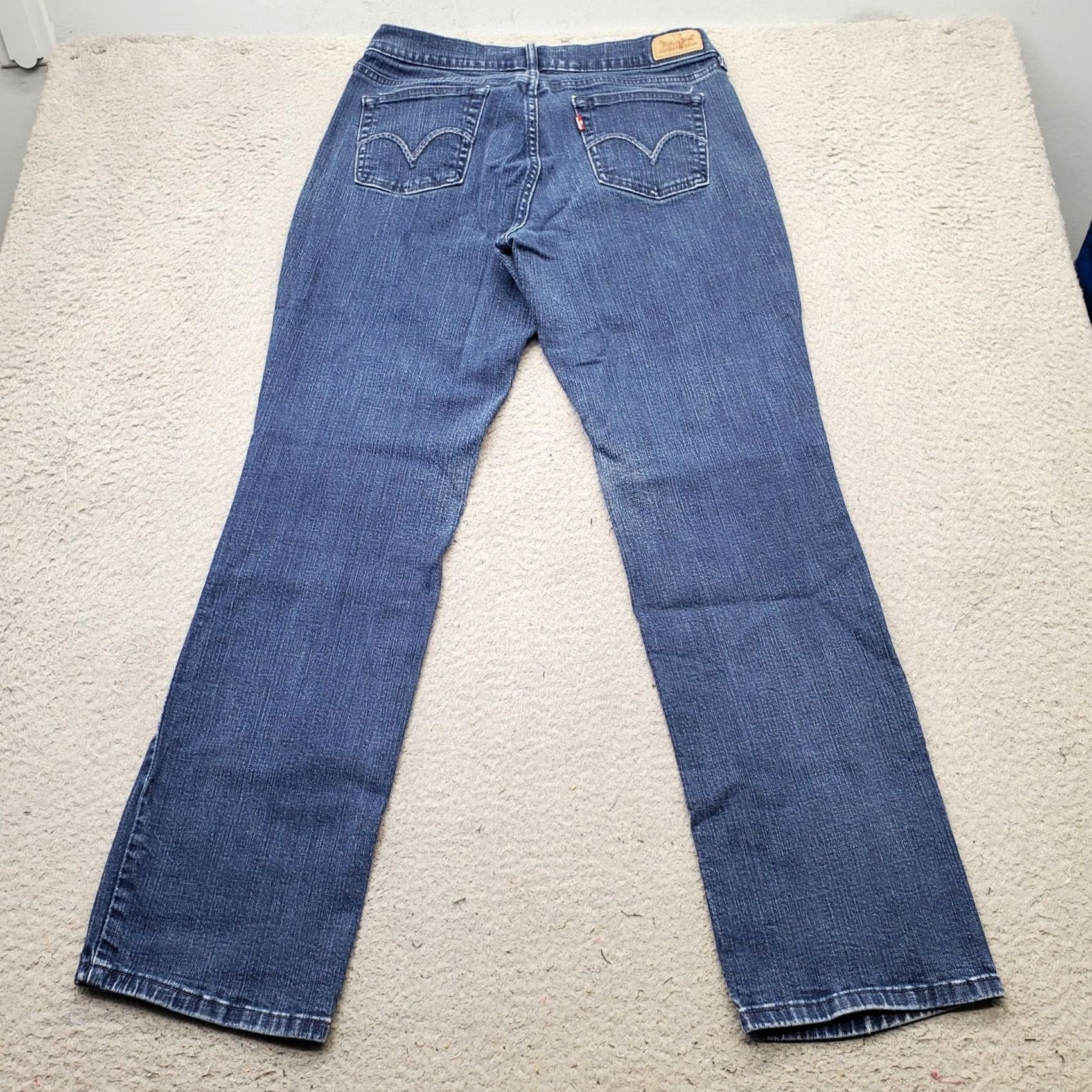 Levi's Levi's 505 Jeans Womens Size 10 Blue Denim Straight Leg 5-Pocket Regular Inseam 30" Vintage: No Size 32" / US 10 / IT 46 - 2 Thumbnail