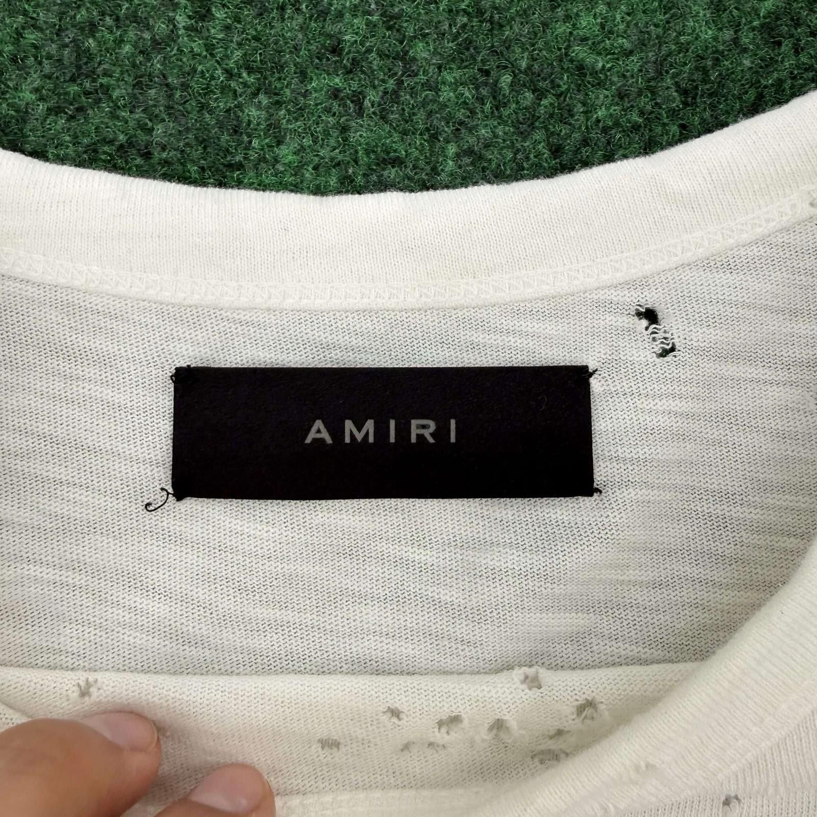 Amiri Amiri Shotgun White Tee XL Used Size US XL / EU 56 / 4 - 2 Thumbnail