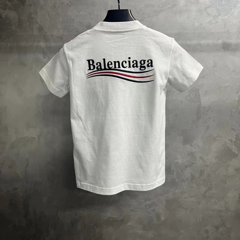 Balenciaga Balenciaga White monogram logo printed with round neck shor Size US XS / EU 42 / 0 - 2 Thumbnail