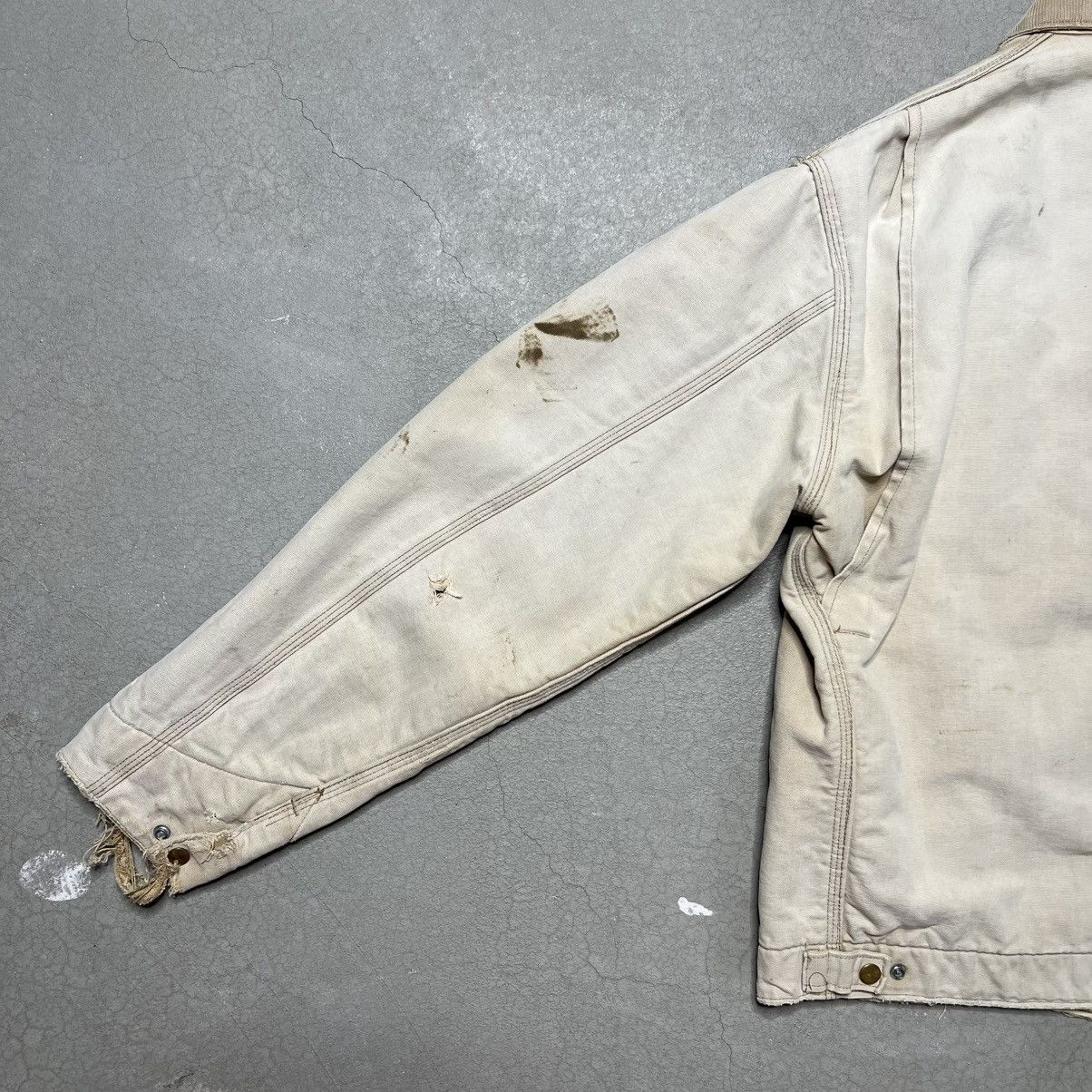 Carhartt Vintage 80s Faded Carhartt Detroit Jacket Blanket Lined Size US XL / EU 56 / 4 - 8 Thumbnail