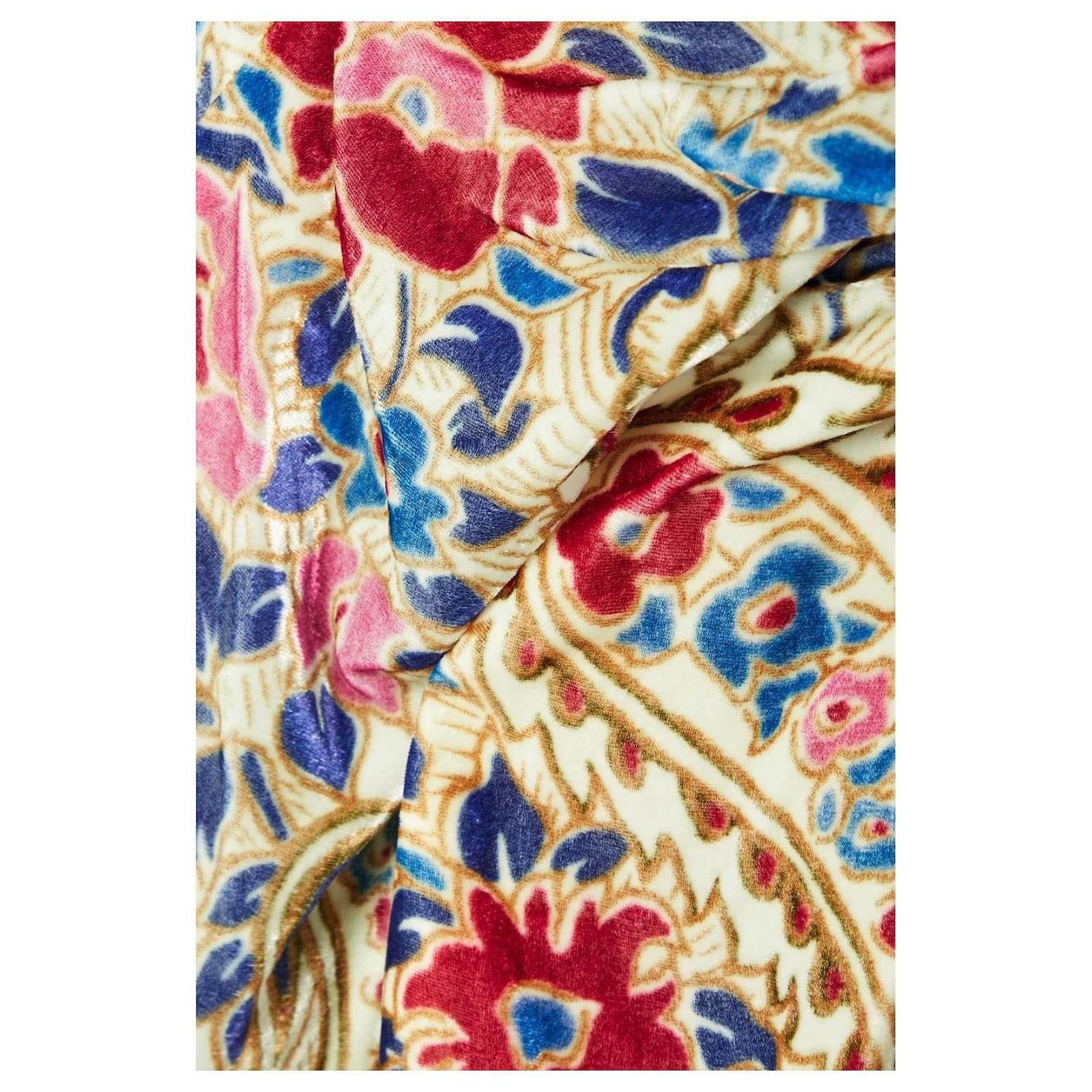 Isabel Marant Isabel Marant Breena Floral Velvet Skirt Size 25" / US 0 / IT 36 - 4 Thumbnail