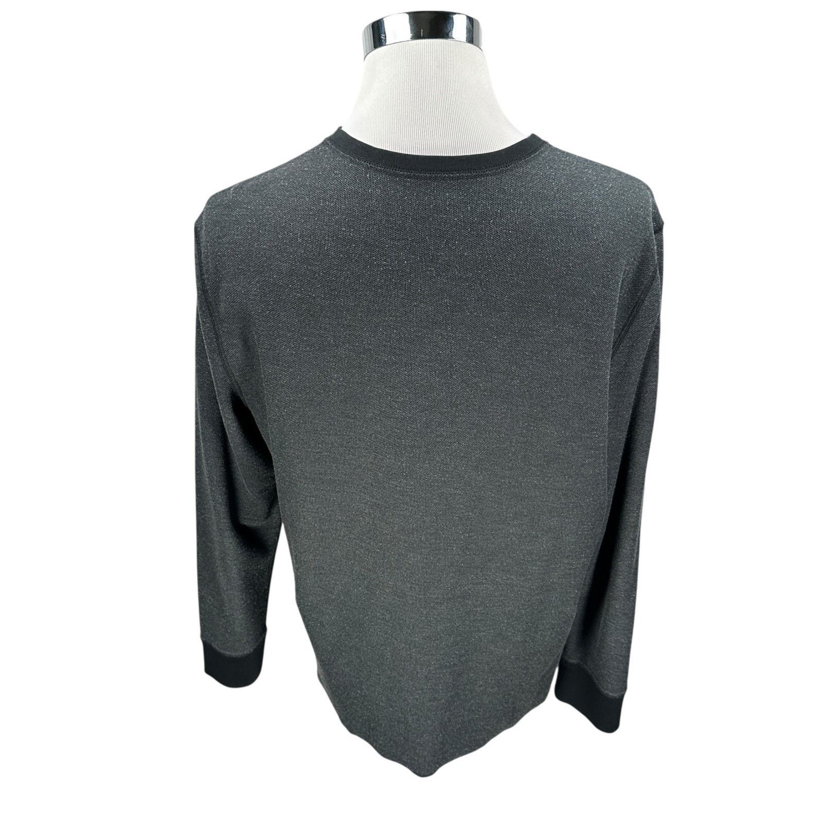 UNTUCKit Untuckit Snap Henley Shirt Mens XL Dark Gray Cotton Pullover Size US XL / EU 56 / 4 - 6 Thumbnail