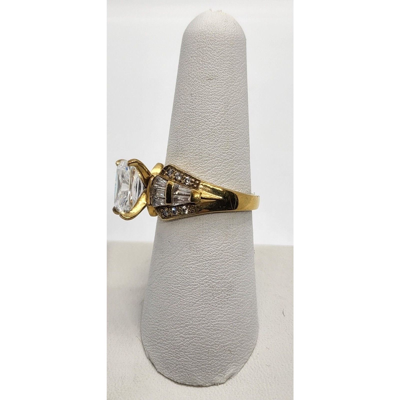 Owner Operator 925 Sterling silver with CZ ring size 7.5 Size ONE SIZE - 3 Thumbnail