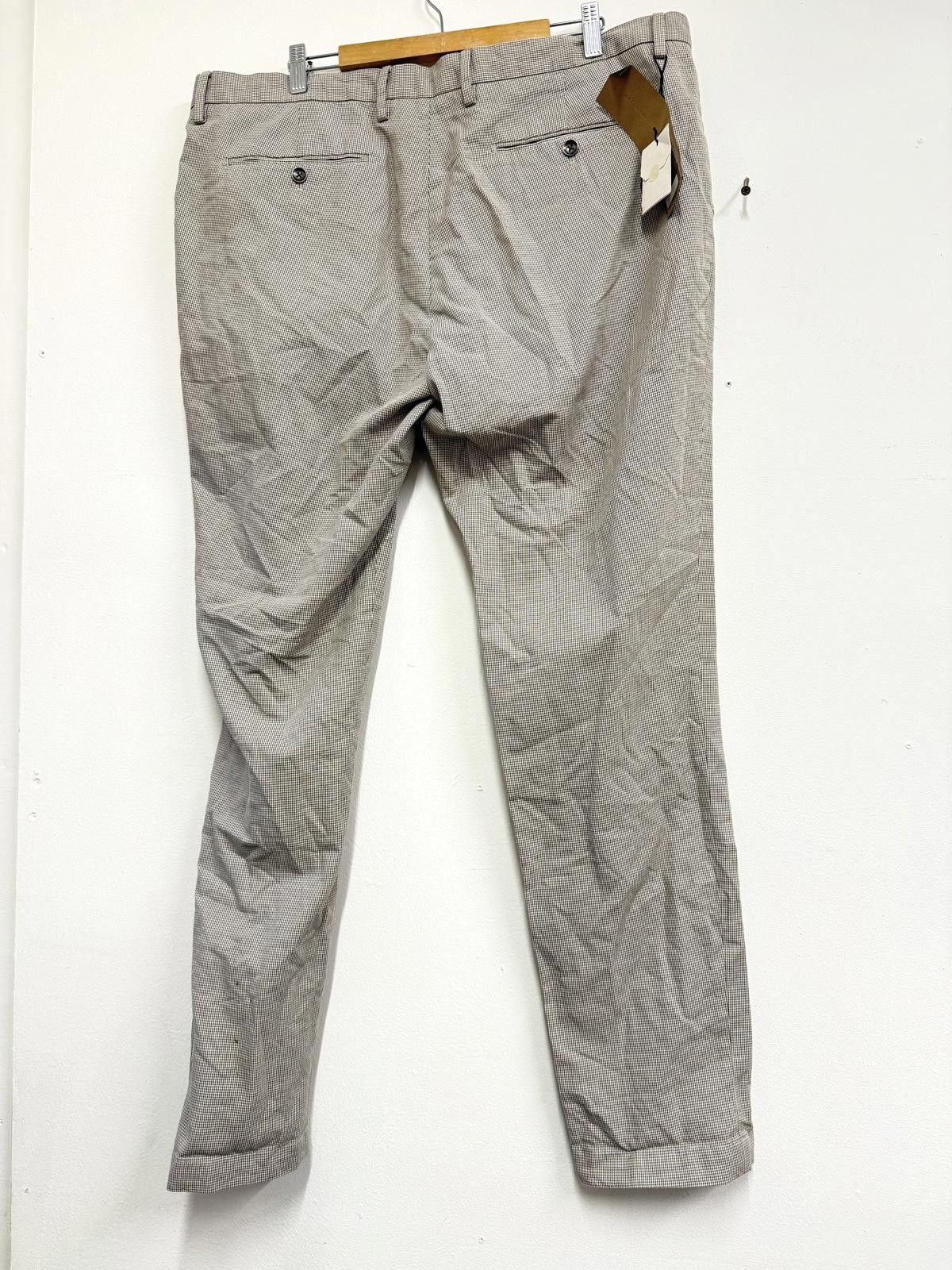 Massimo Dutti Massimo Dutti Men's Casual Pants Beige Checkered Size 48 Size US 32 / EU 48 - 4 Thumbnail
