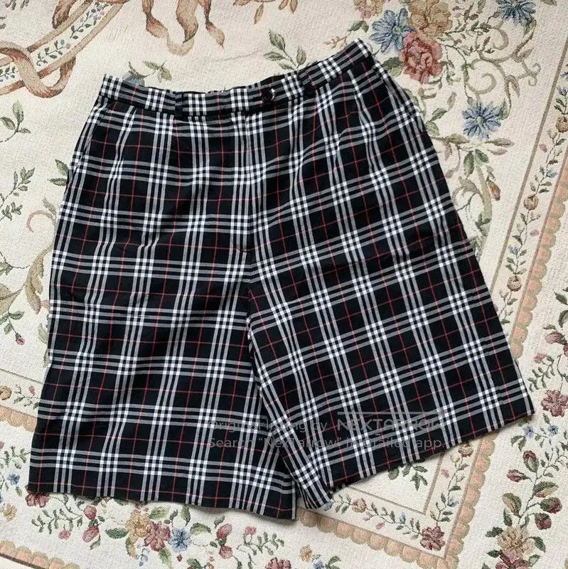 Burberry Burberry Colorful Cotton Check Relaxed Pants. Size 31" - 1 Thumbnail