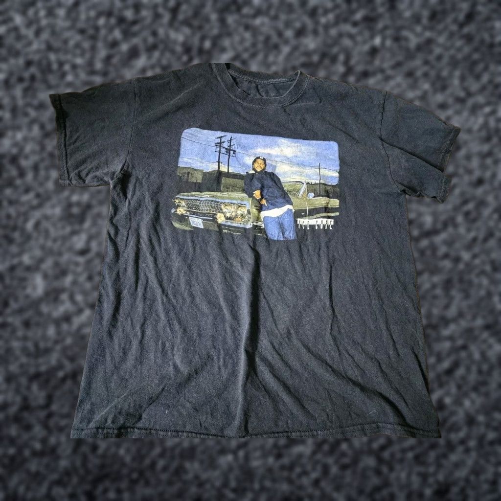 Etro Ice Cube Mens L Graphic Rap T-Shirt Short Sleeve Crew Neck Cotton Hip Hop Music Black Size US L / EU 52-54 / 3 - 1 Thumbnail