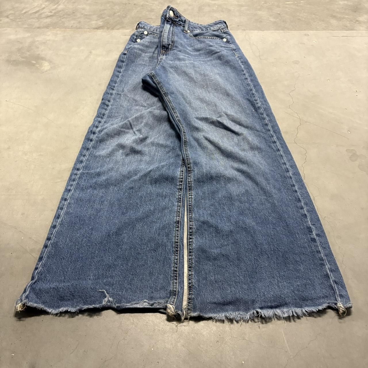 Aeropostale × Vintage Crazy Vintage Y2K/2000s Super Baggy Wide Leg Medium Wash Denim Jeans! Size US 34 / EU 50 - 3 Thumbnail