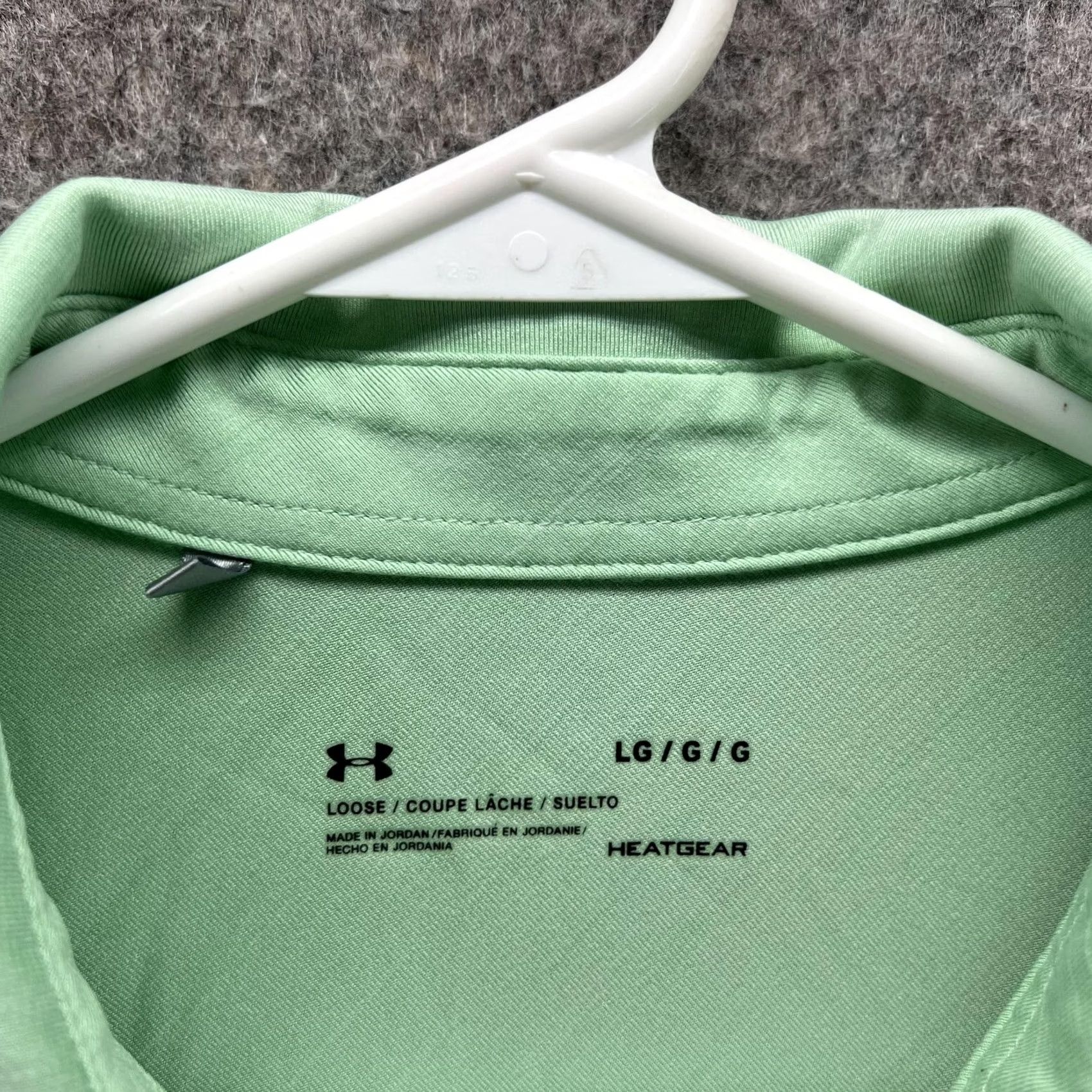 Under Armour Under Armour Polo Shirt Men L Mint Green HeatGear Casual Golf Polo Shirt Shirt Mens Green Short Sleeve Button Collar Size US L / EU 52-54 / 3 - 5 Thumbnail