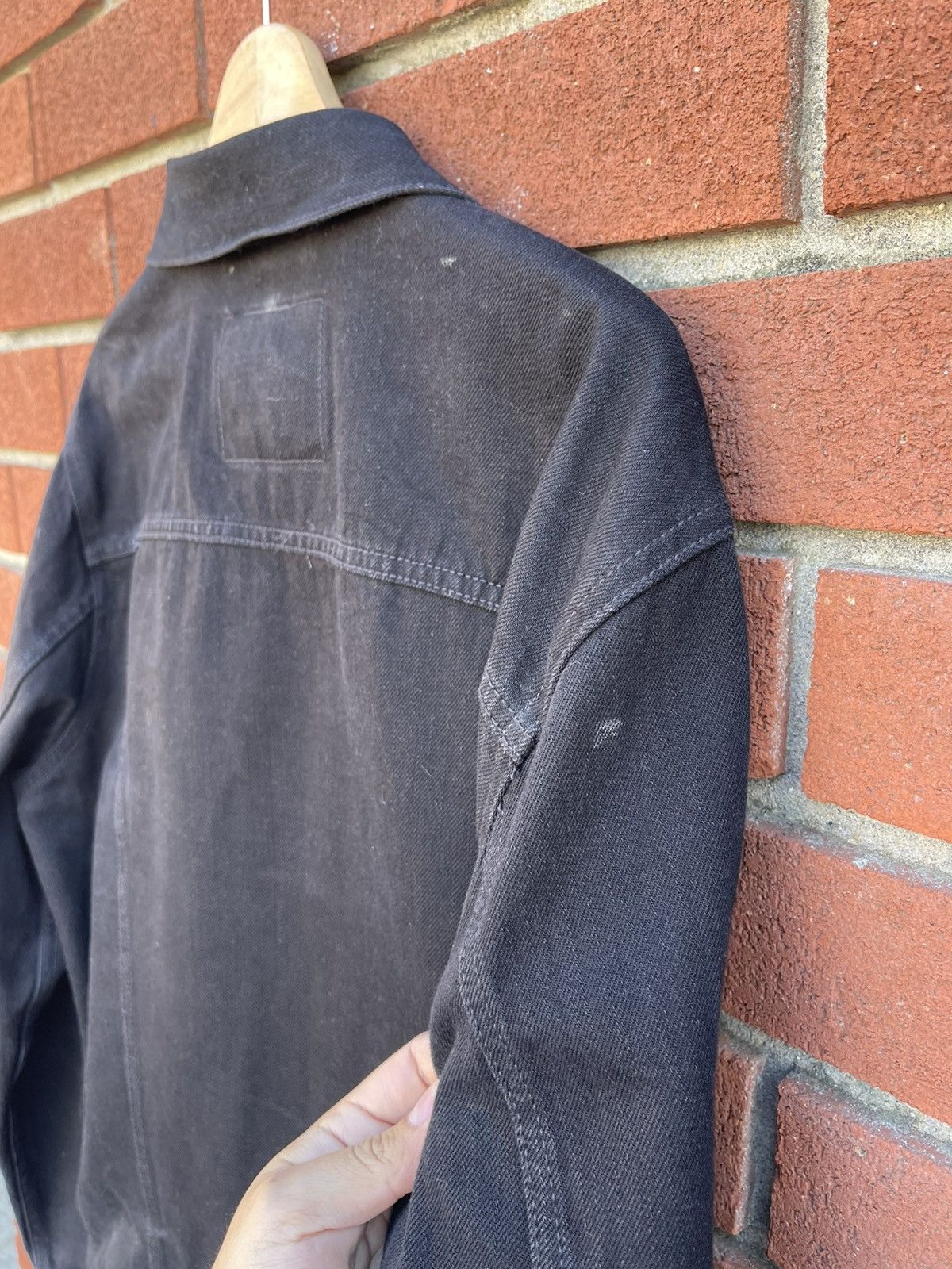 Levi's Black Denim Jacket Size US L / EU 52-54 / 3 - 5 Thumbnail