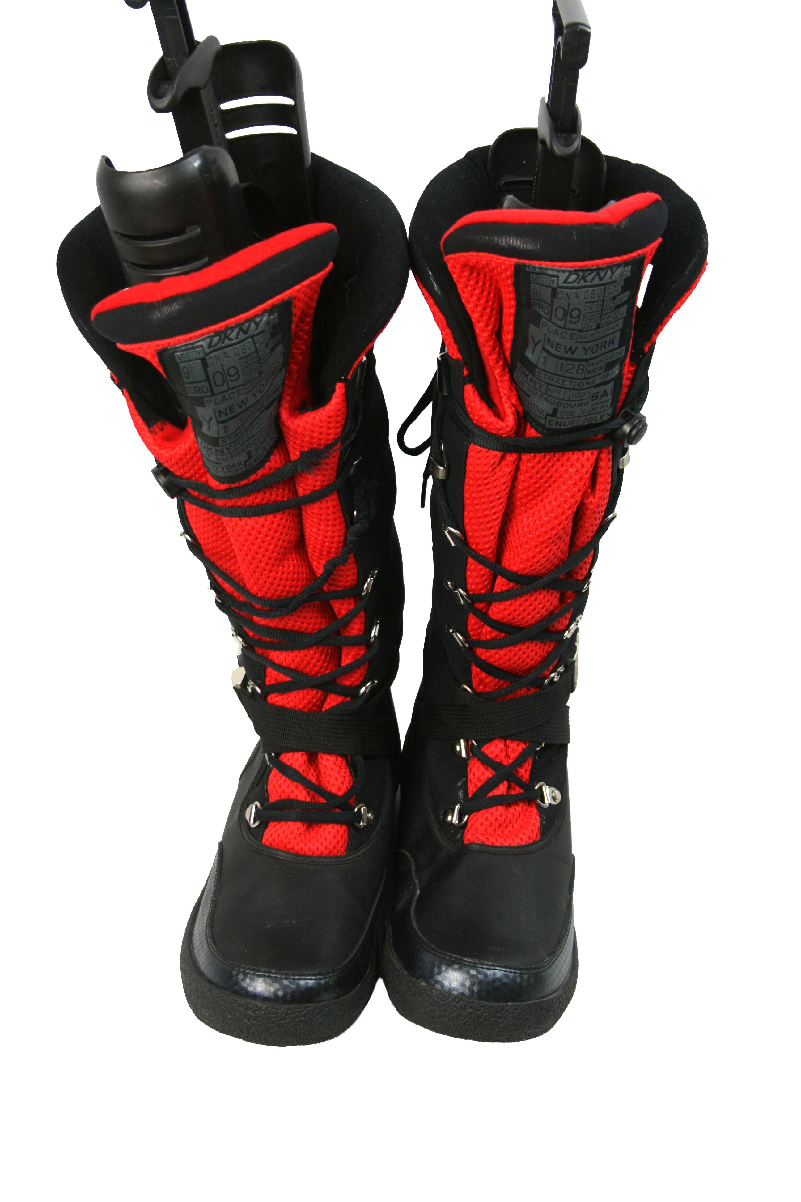 DKNY 00S Sport Winter Moto Y2K Knee High Boots Vintage Size US 10 / IT 40 - 8 Thumbnail