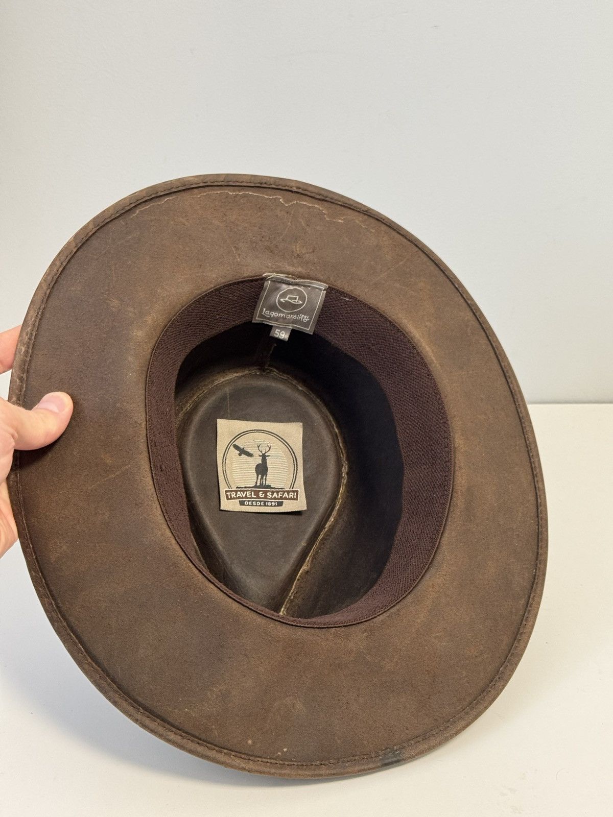 Other LAGOMARSINO Travel & Safari Hat Vintage 59 Size ONE SIZE - 9 Thumbnail