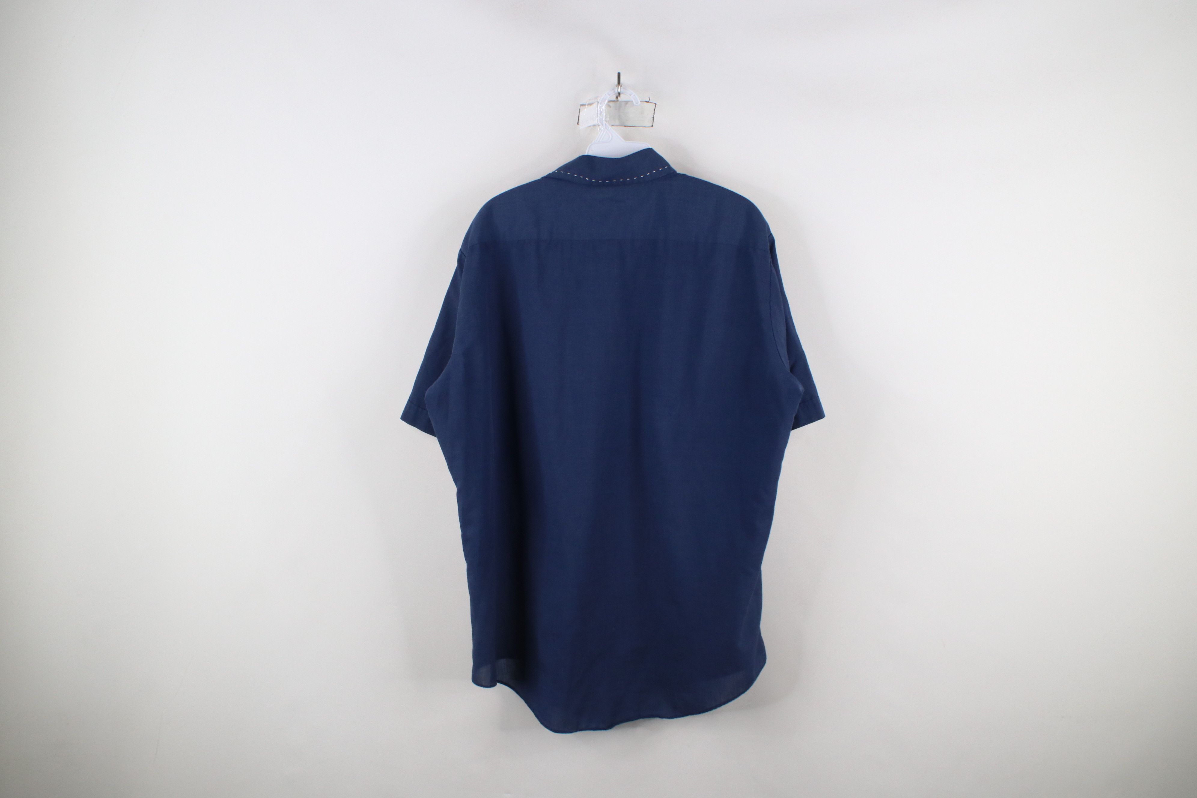 Vintage Vintage 70s Streetwear Short Sleeve Collared Button Shirt Size US L / EU 52-54 / 3 - 15 Thumbnail