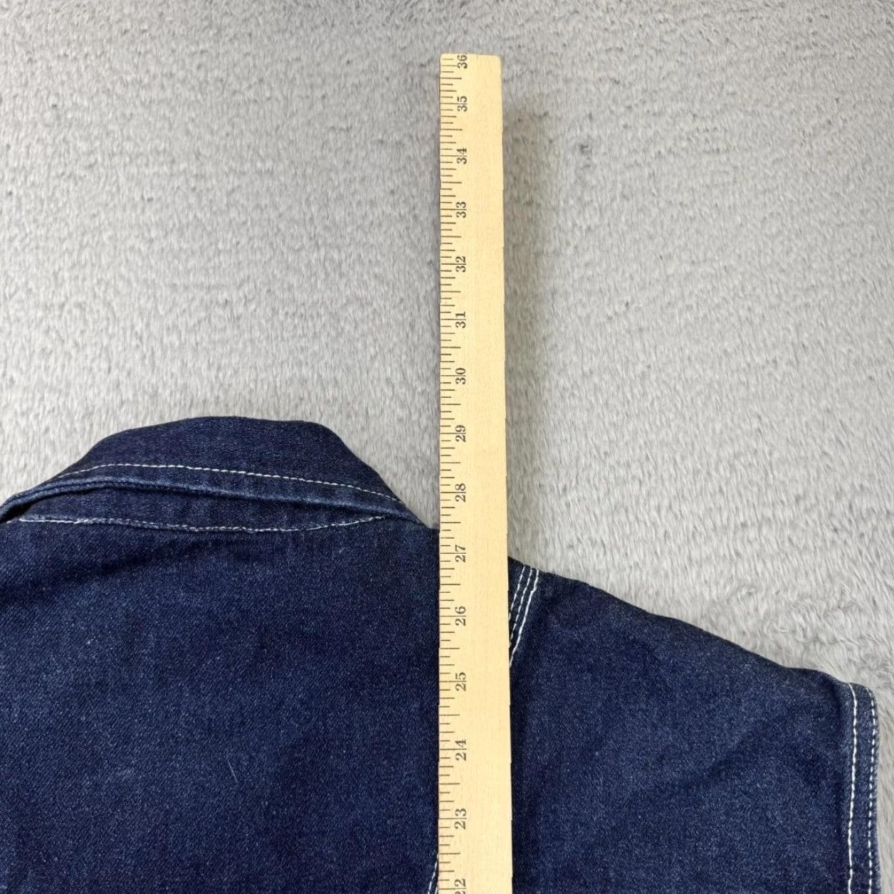 Vintage VINTAGE Brooklyn Xpress Vest Mens Large Blue Denim Utility Workwear Pockets 100% Cotton Size US L / EU 52-54 / 3 - 8 Thumbnail