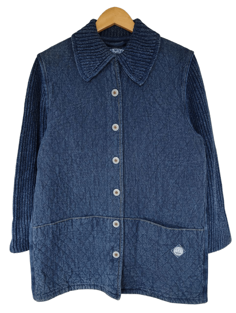 Vintage 💥LAST CALL💥 Blue Willi's Quilted Jacket Size US M / EU 48-50 / 2 - 3 Thumbnail