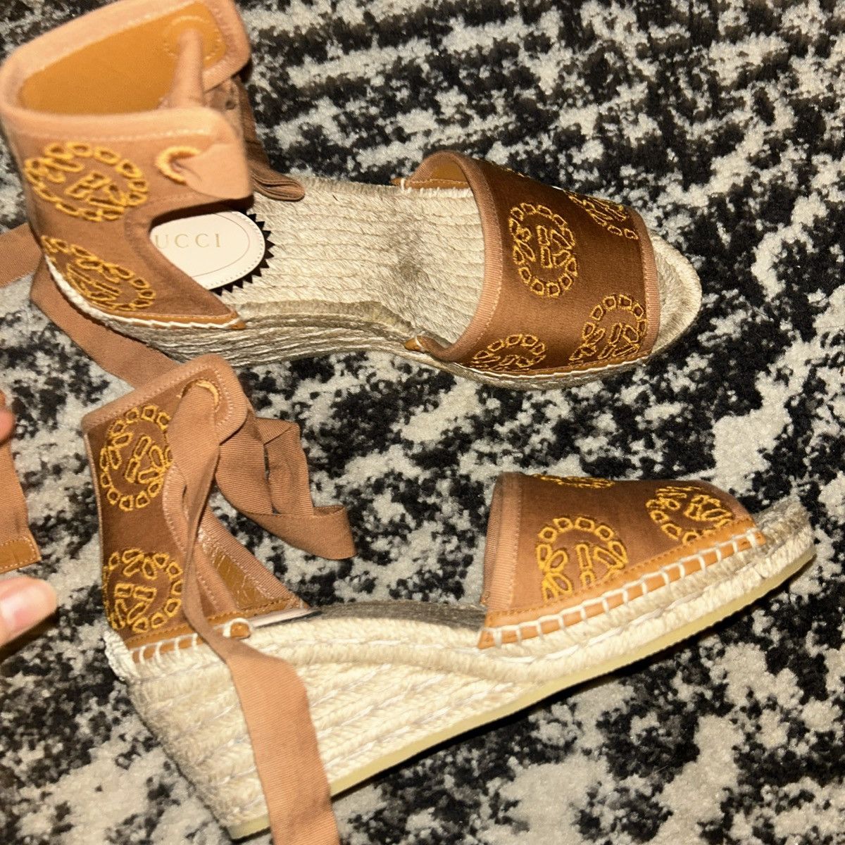 Gucci Gucci Interlocking G One Strap Sandal Espadrille Size US 8.5 / IT 38.5 - 4 Thumbnail