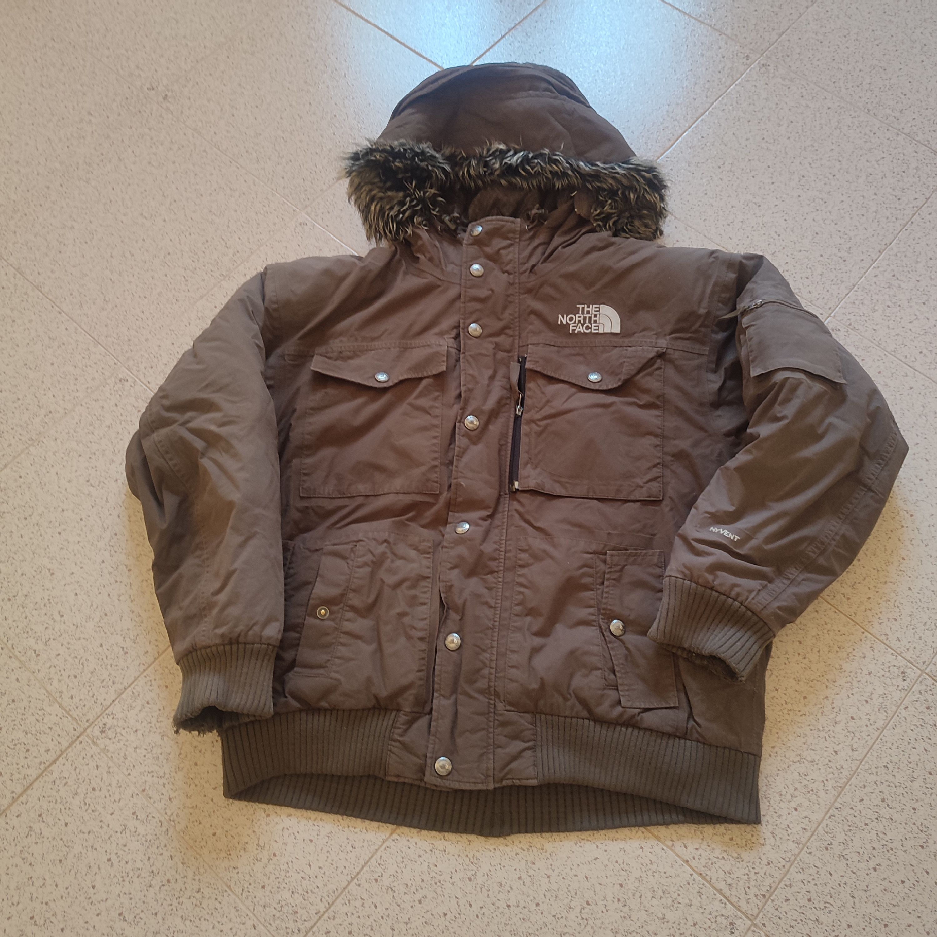 image of The North Face Gotham Bomber Jacket in Brown, Men's (Size Medium)