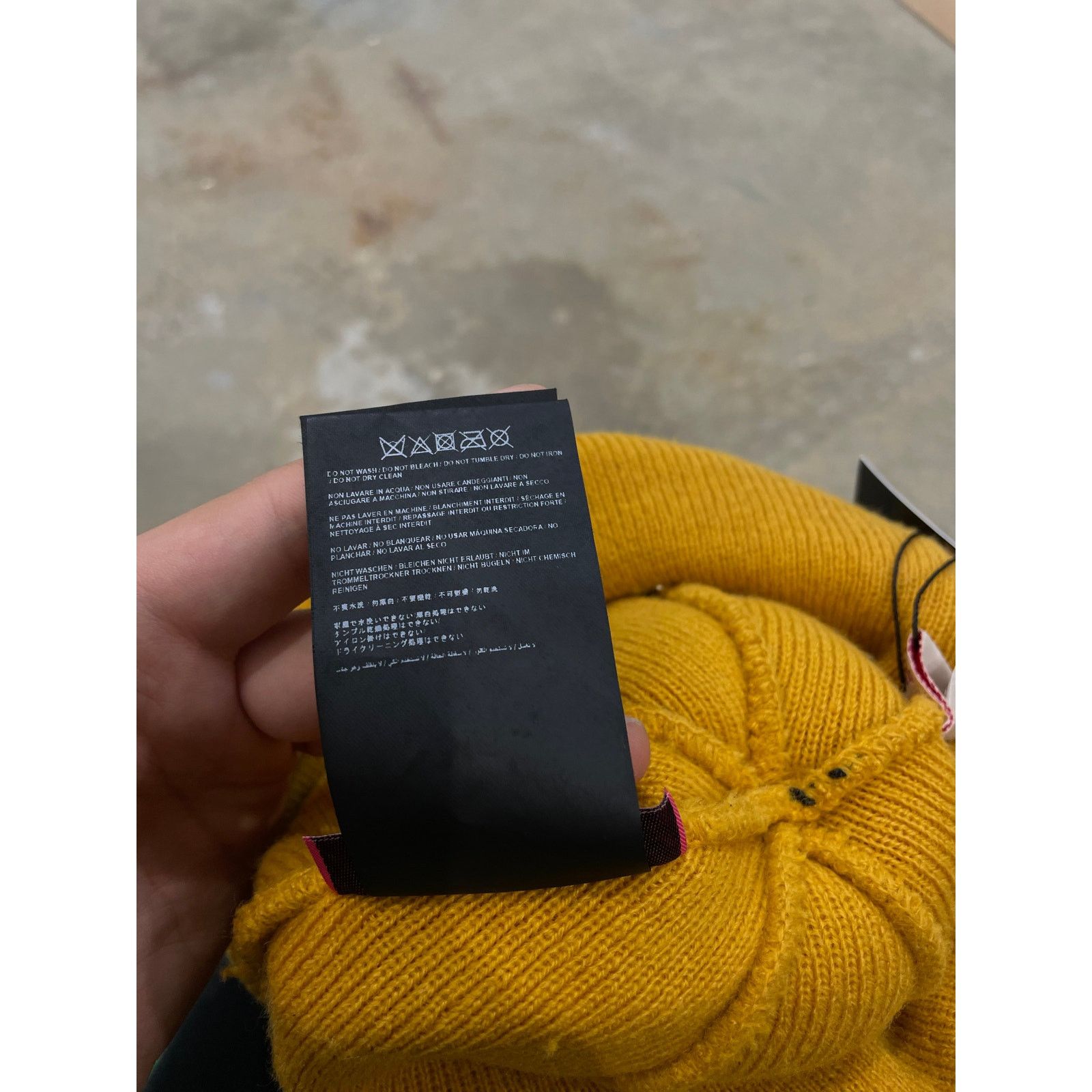Palm Angels Palm Angel Beanie Green / Yellow OS Used Size ONE SIZE - 5 Thumbnail