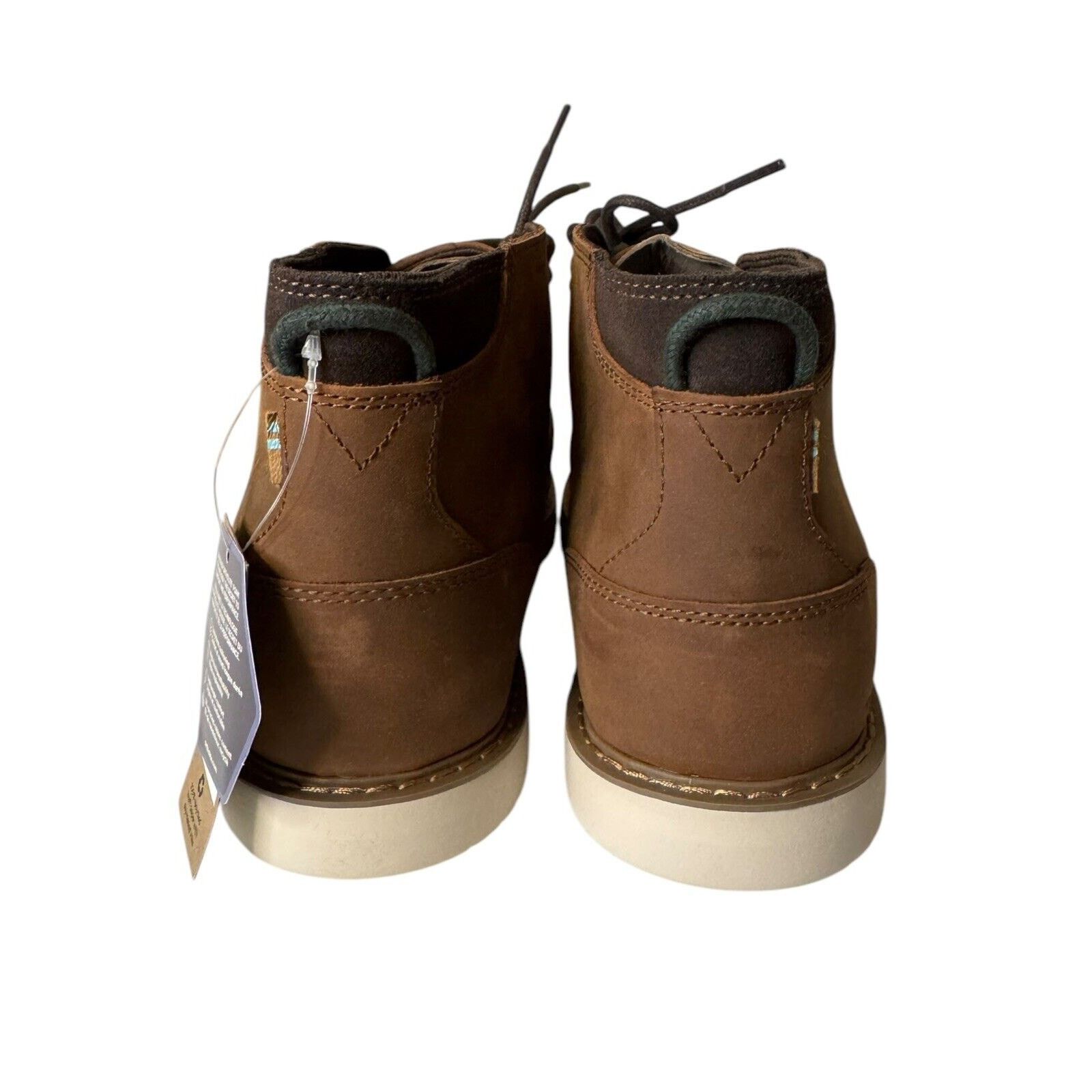 Toms TOM’S Navi Chukka Boots Water Resistant Brown Leather Size US 13 / EU 46 - 4 Thumbnail