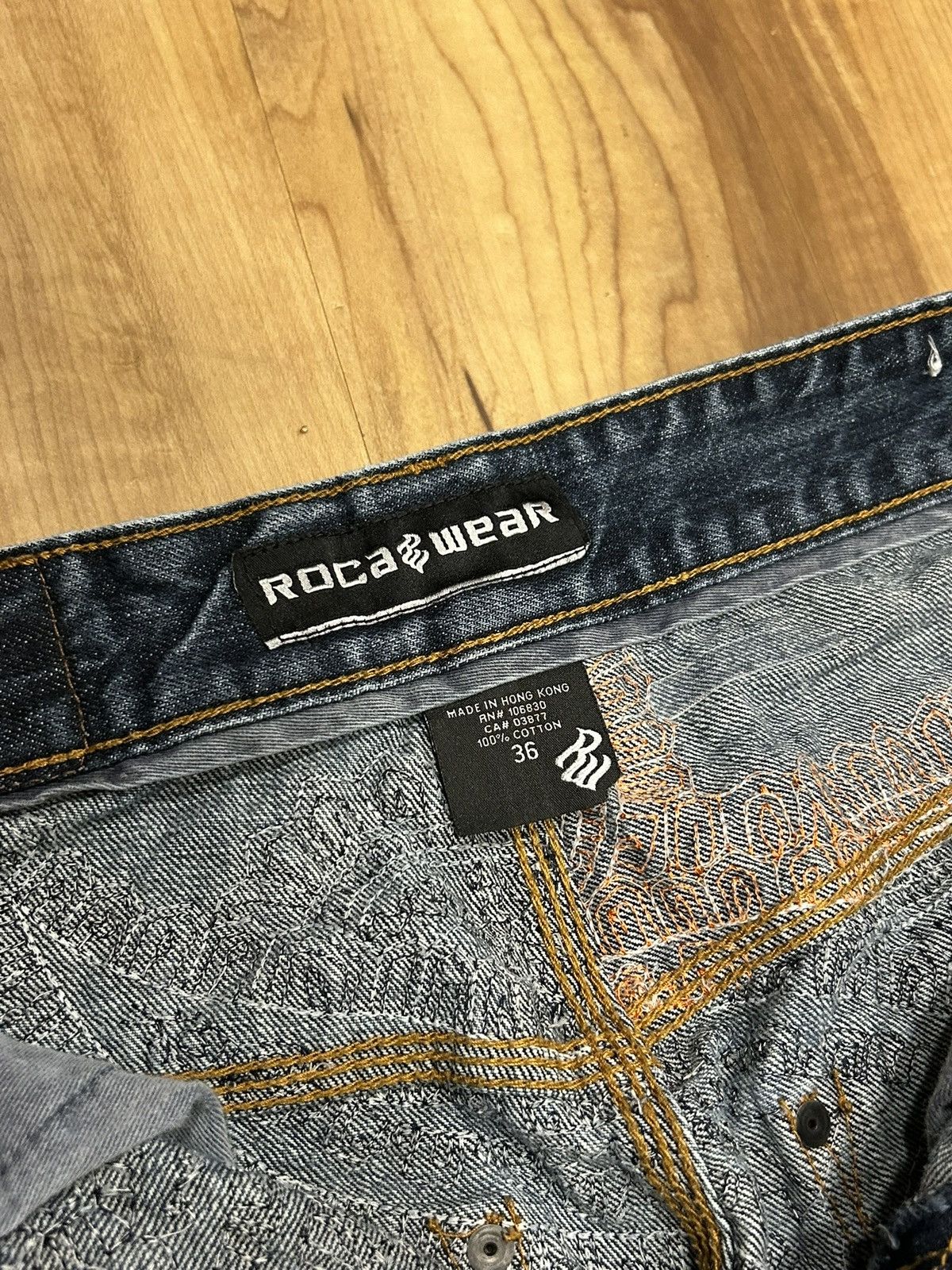 Rocawear Rocawear Paisley Embroidery Jeans Size US 36 / EU 52 - 8 Thumbnail