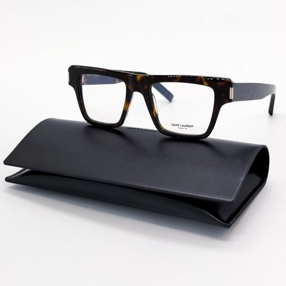 Yves Saint Laurent NEW SAINT LAURENT EYEGLASSES SL469 OPT 002 HAVANA WOMEN EYEW Size ONE SIZE - 1 Thumbnail