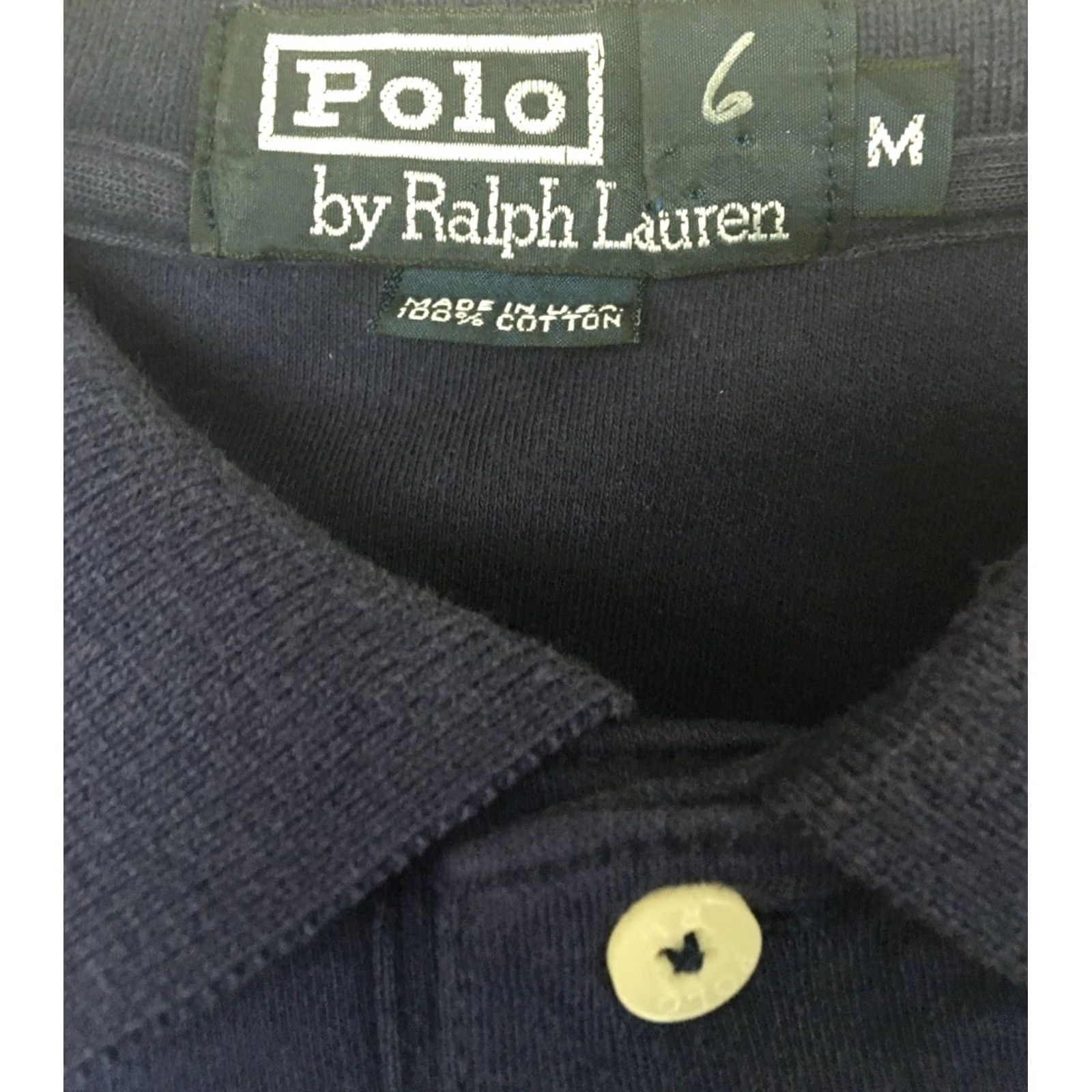 Polo Ralph Lauren VINTAGE 90s Polo Ralph Lauren Shirt Crest Blue Short Sleeve Men’s Medium Size US M / EU 48-50 / 2 - 3 Thumbnail