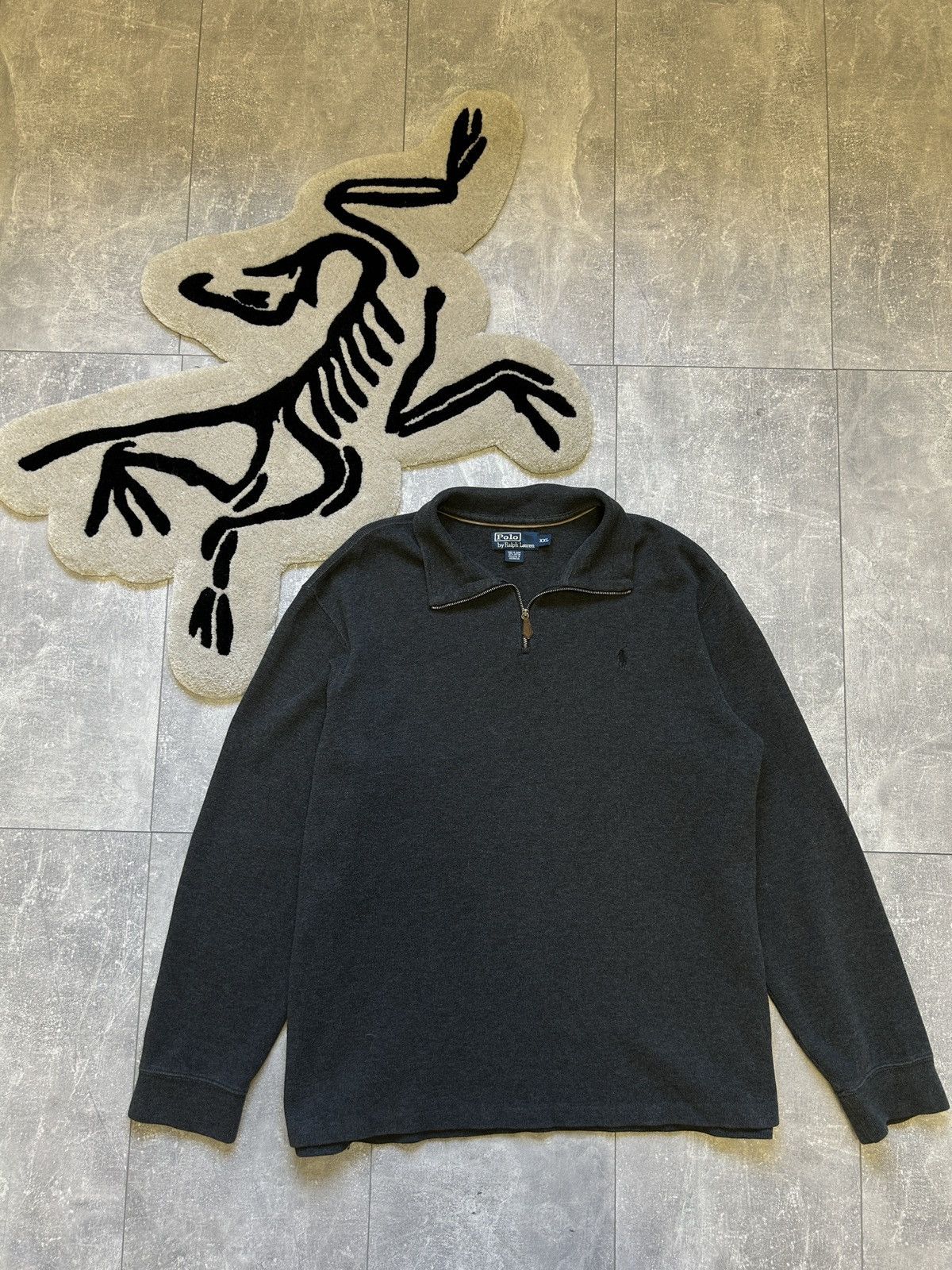 Polo Ralph Lauren Mens Vintage Polo Ralph Lauren 1/3 zip Sweatshirt rugby y2k Size US XXL / EU 58 / 5 - 1 Thumbnail