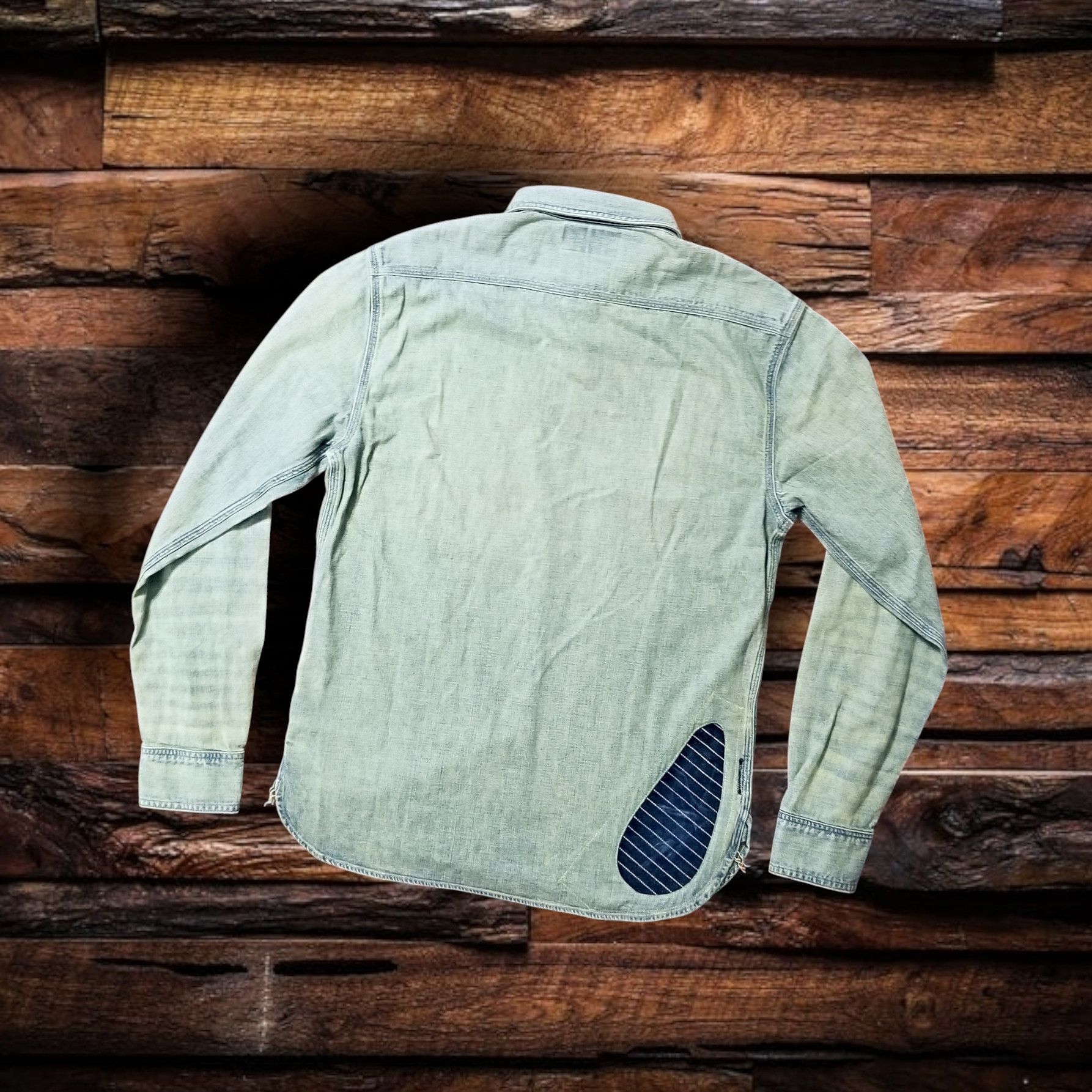 RRL Ralph Lauren DOUBLE RL RALPH LAUREN RRL DENIM SHIRT- MEN'S SIZE SMALL Size US S / EU 44-46 / 1 - 2 Thumbnail