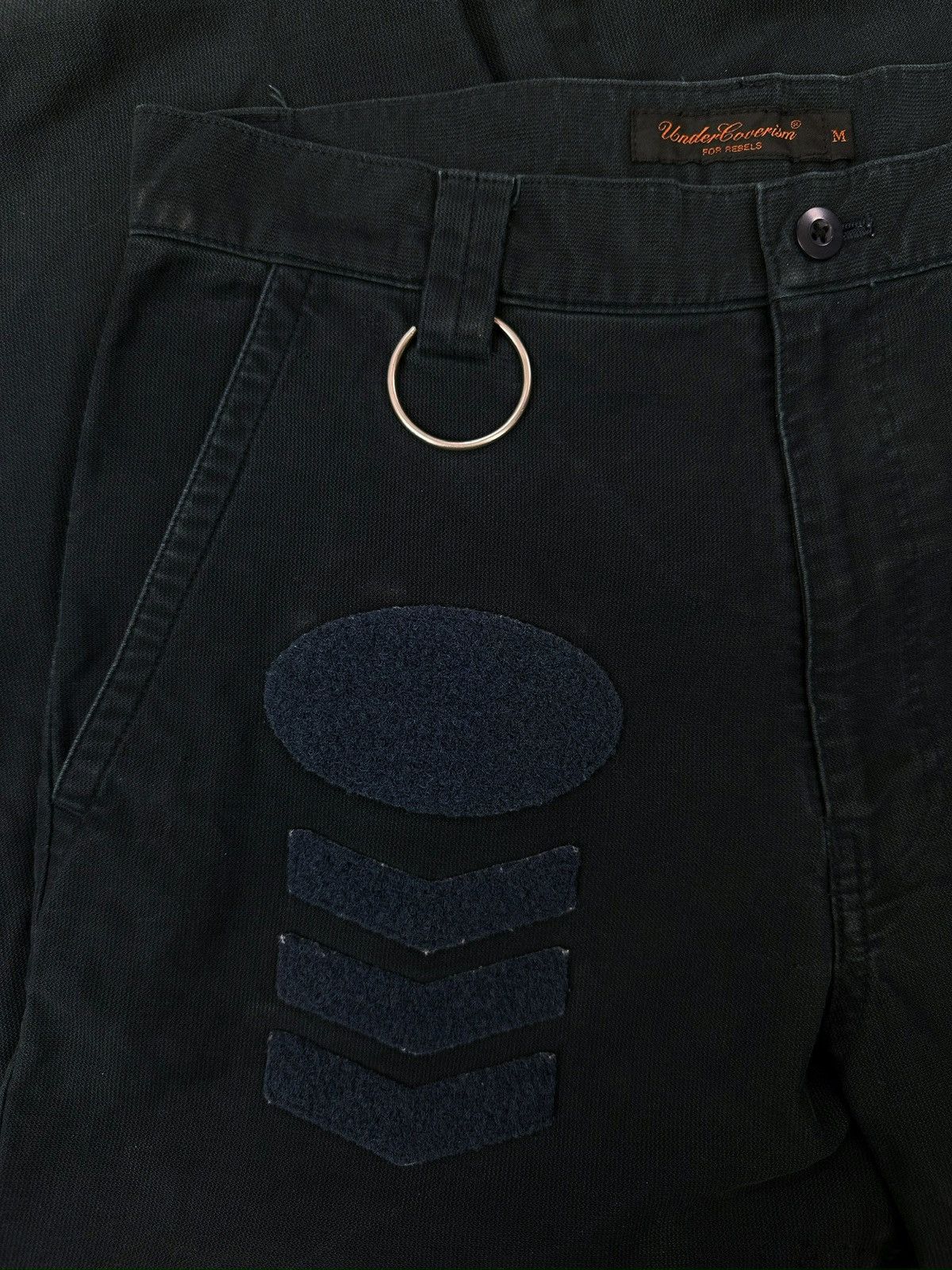 Undercover AW01 Undercover D.A.V.F Patched D-Ring Navy Blue Pants Size US 28 / EU 44 - 2 Thumbnail