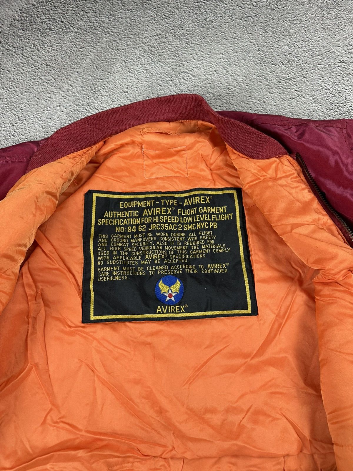 Avirex Avirex Type Equipment Flight Bombers MA-1 Flyers USA Style Size US M / EU 48-50 / 2 - 14 Thumbnail
