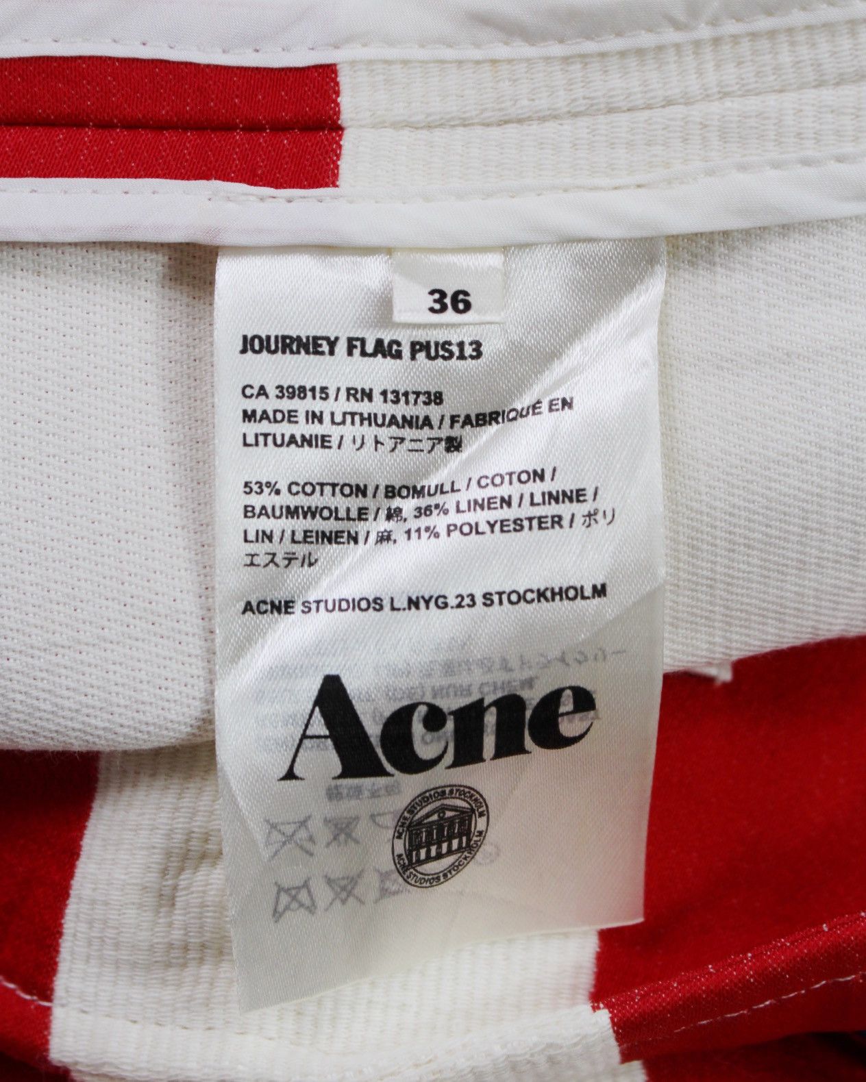 Acne Studios SS2013 ACNE STUDIOS JOURNEY FLAG BLAZER Size US M / EU 48-50 / 2 - 8 Thumbnail