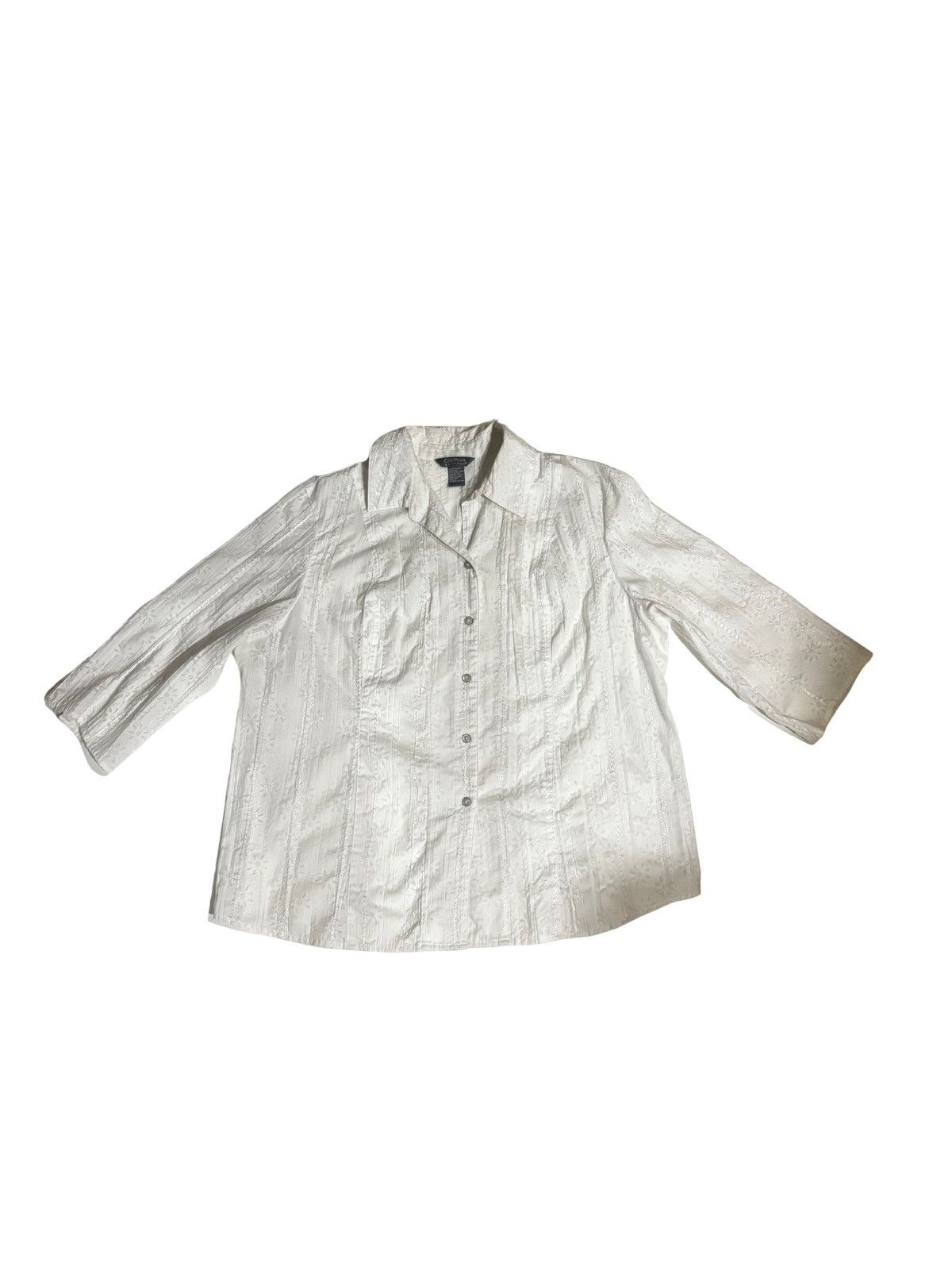 Other Women’s white embroidered Shirt.wt2525 Size XXL / US 16-18 / IT 52-54 - 11 Thumbnail