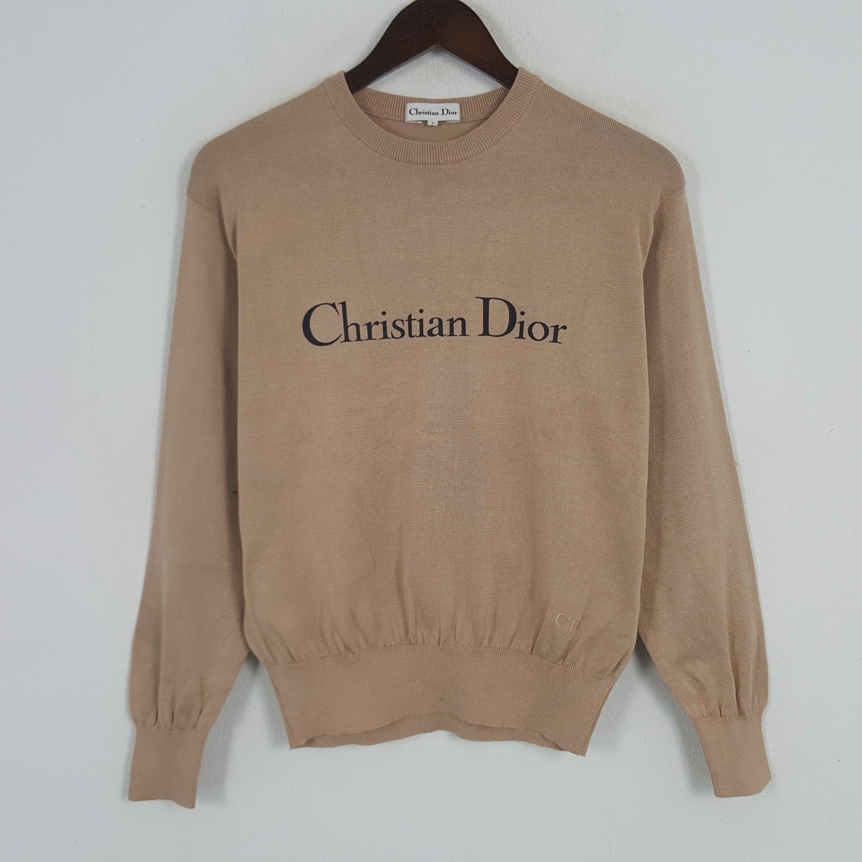 Christian Dior Monsieur × Vintage Vintage Christian Dior Custom Spell Out Logo Sweatshirt Size M / US 6-8 / IT 42-44 - 1 Thumbnail